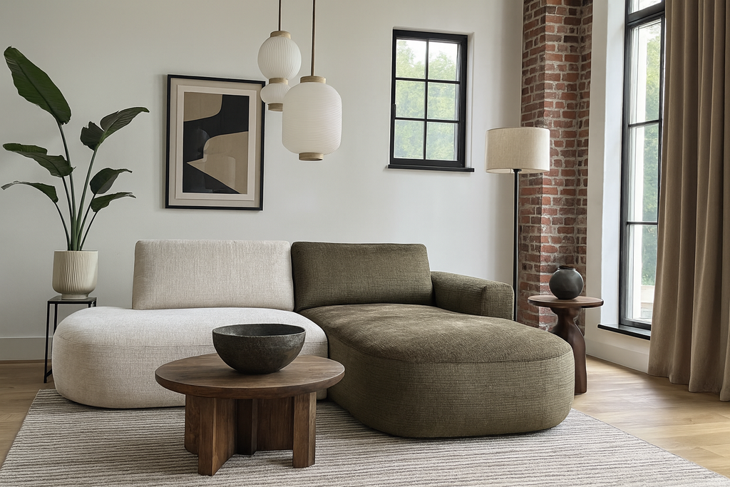 Sofa Billy Mixed Beige / Moss