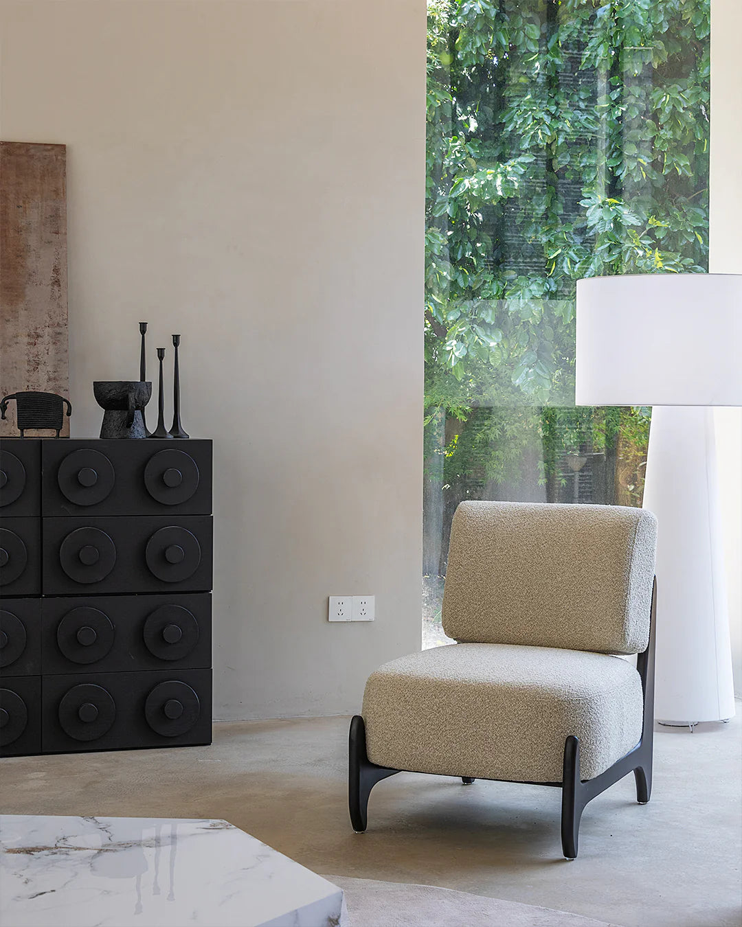 Naomi fauteuil stof beige