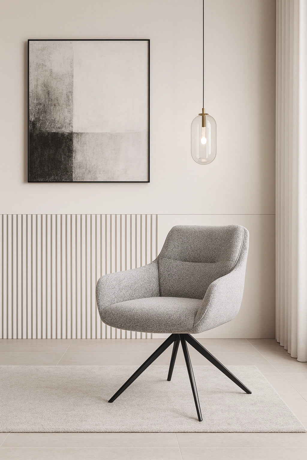 Luxe eetkamerstoel lena grey boulce nu - 50%