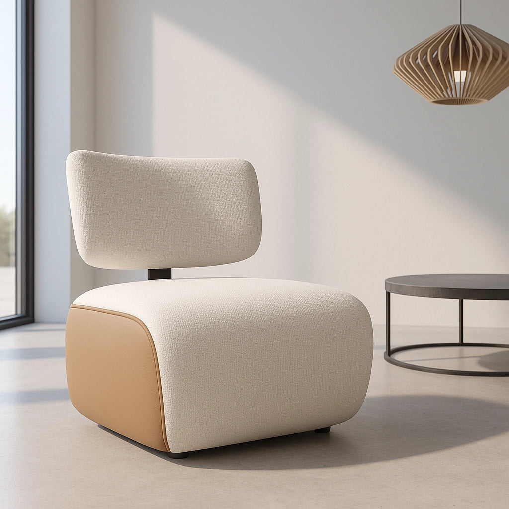 Bijzetzetel - fauteuil timu leder cognac-oasis 01 natural