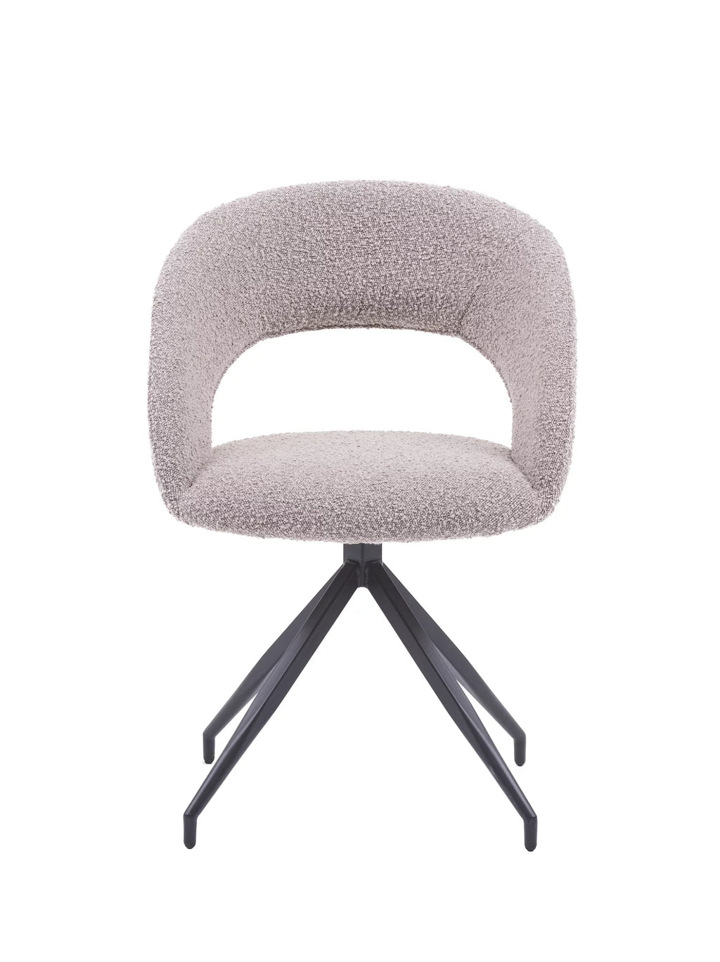 Yara eetkamerstoel bouclé toffee