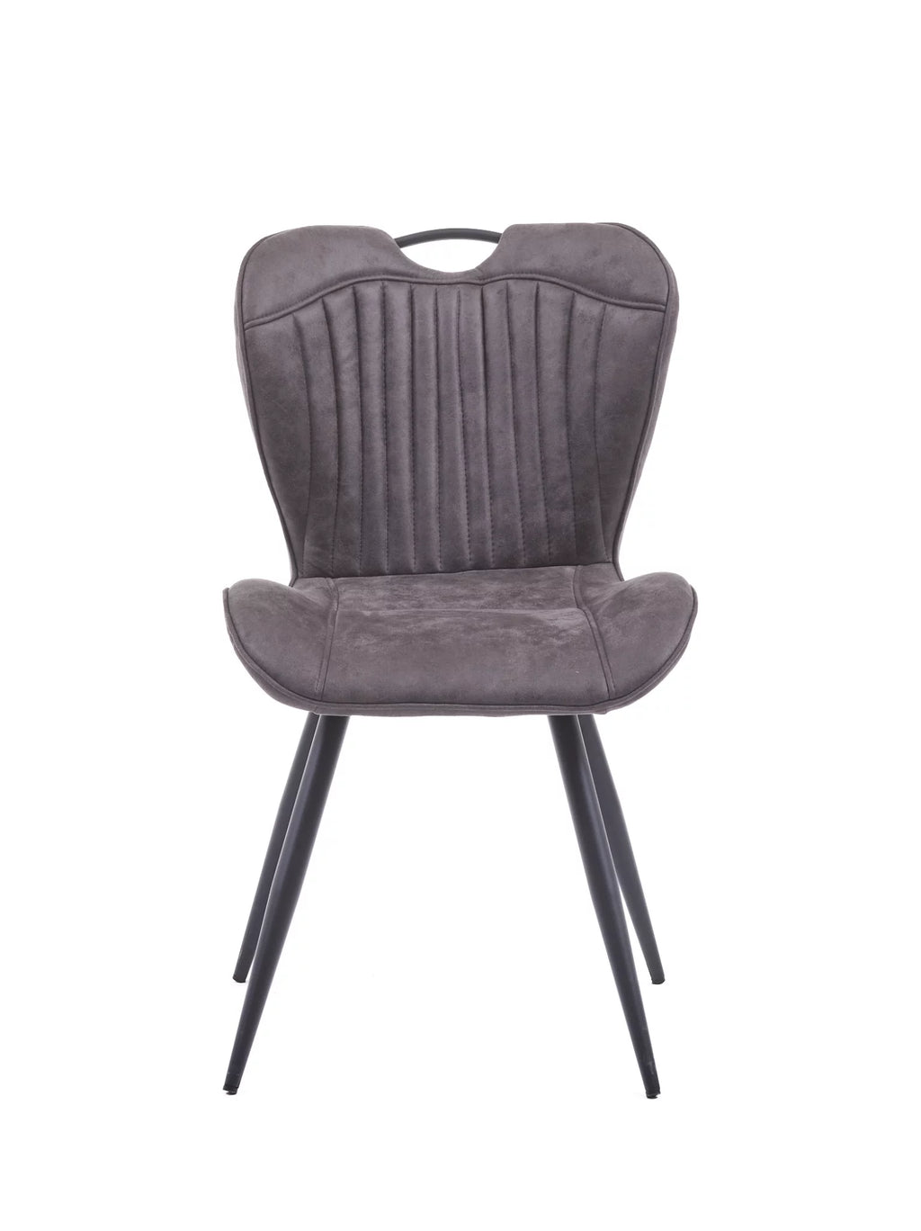 Eetkamerstoel marie microfiber antraciet in outlet