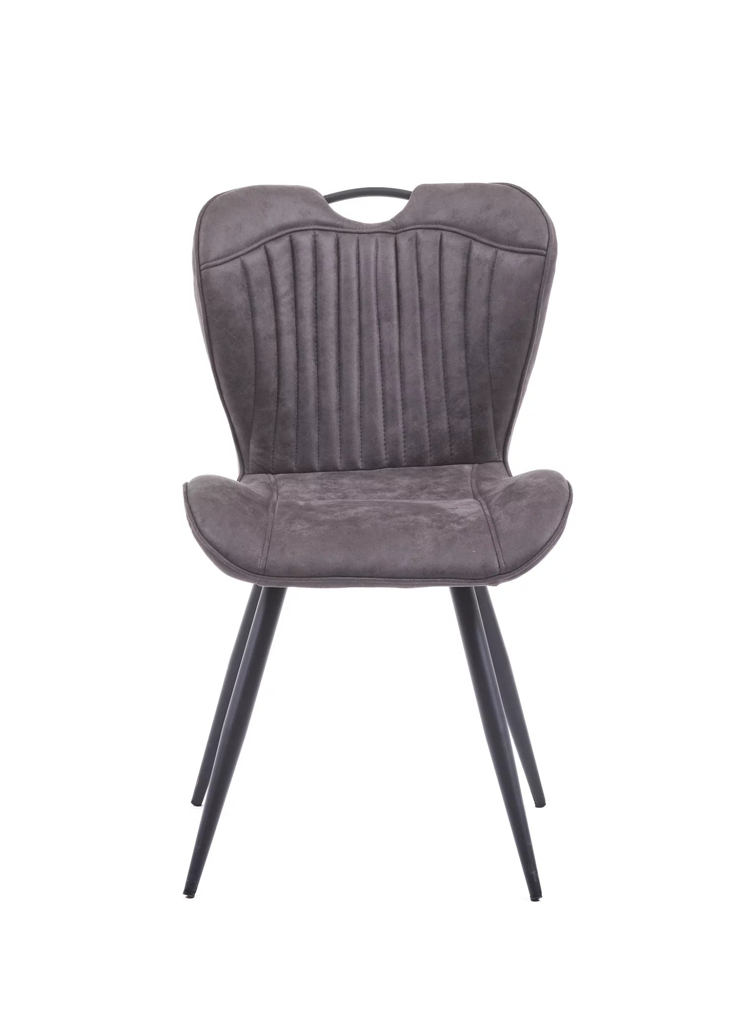 Eetkamerstoel marie microfiber antraciet in outlet