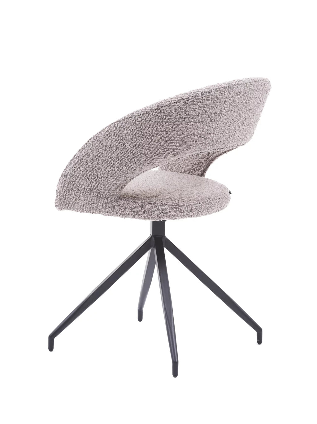 Yara eetkamerstoel bouclé toffee