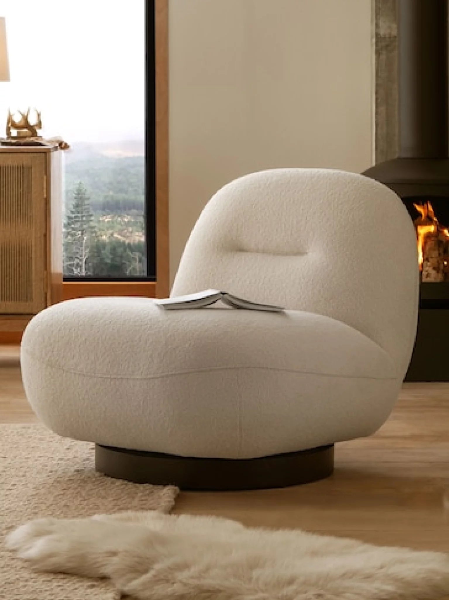 Cloudy fauteuil pearl