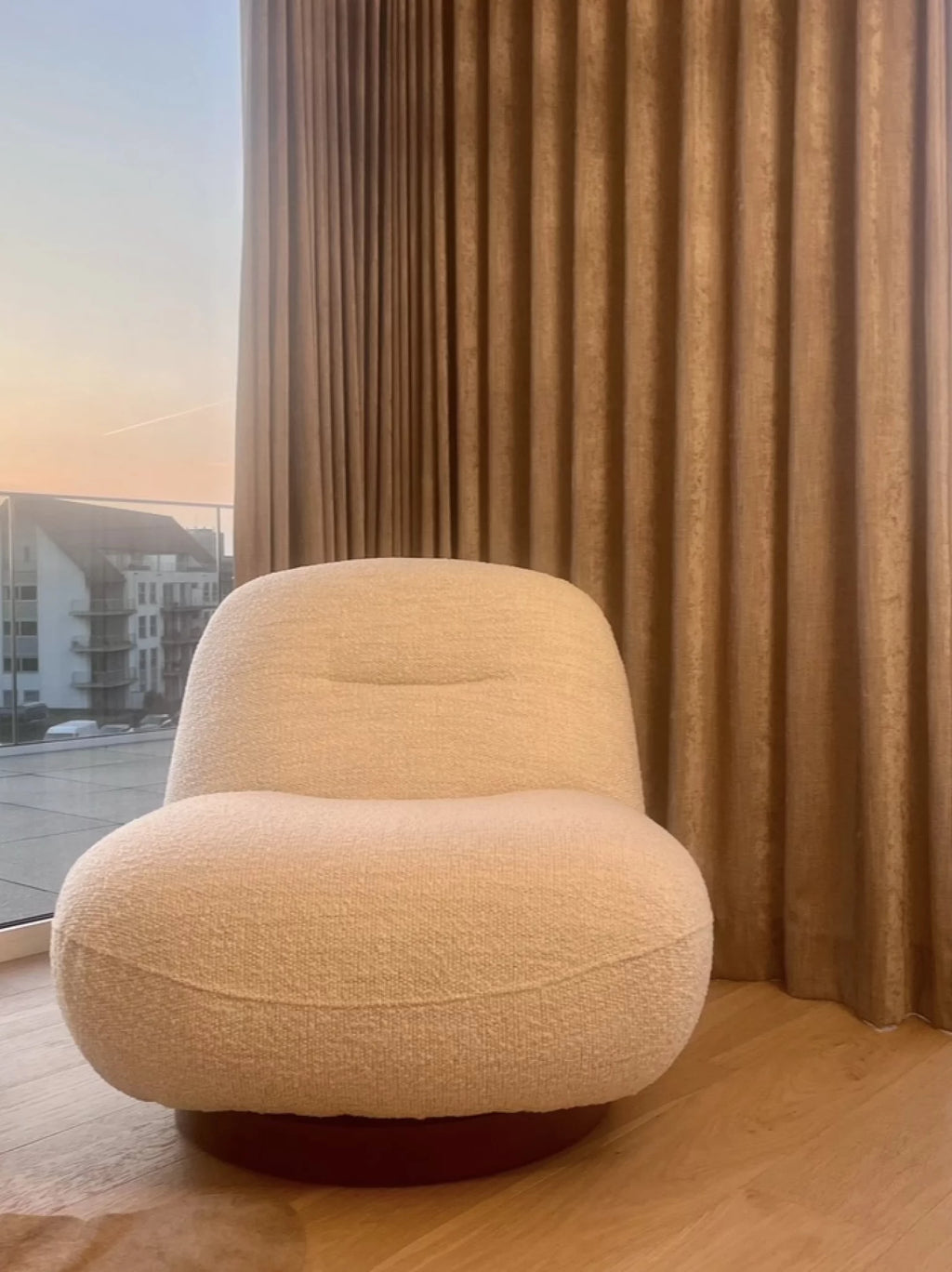 Cloudy fauteuil pearl