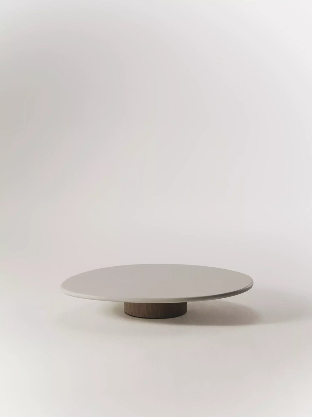 Cinzia salontafel mortel met walnoot hout