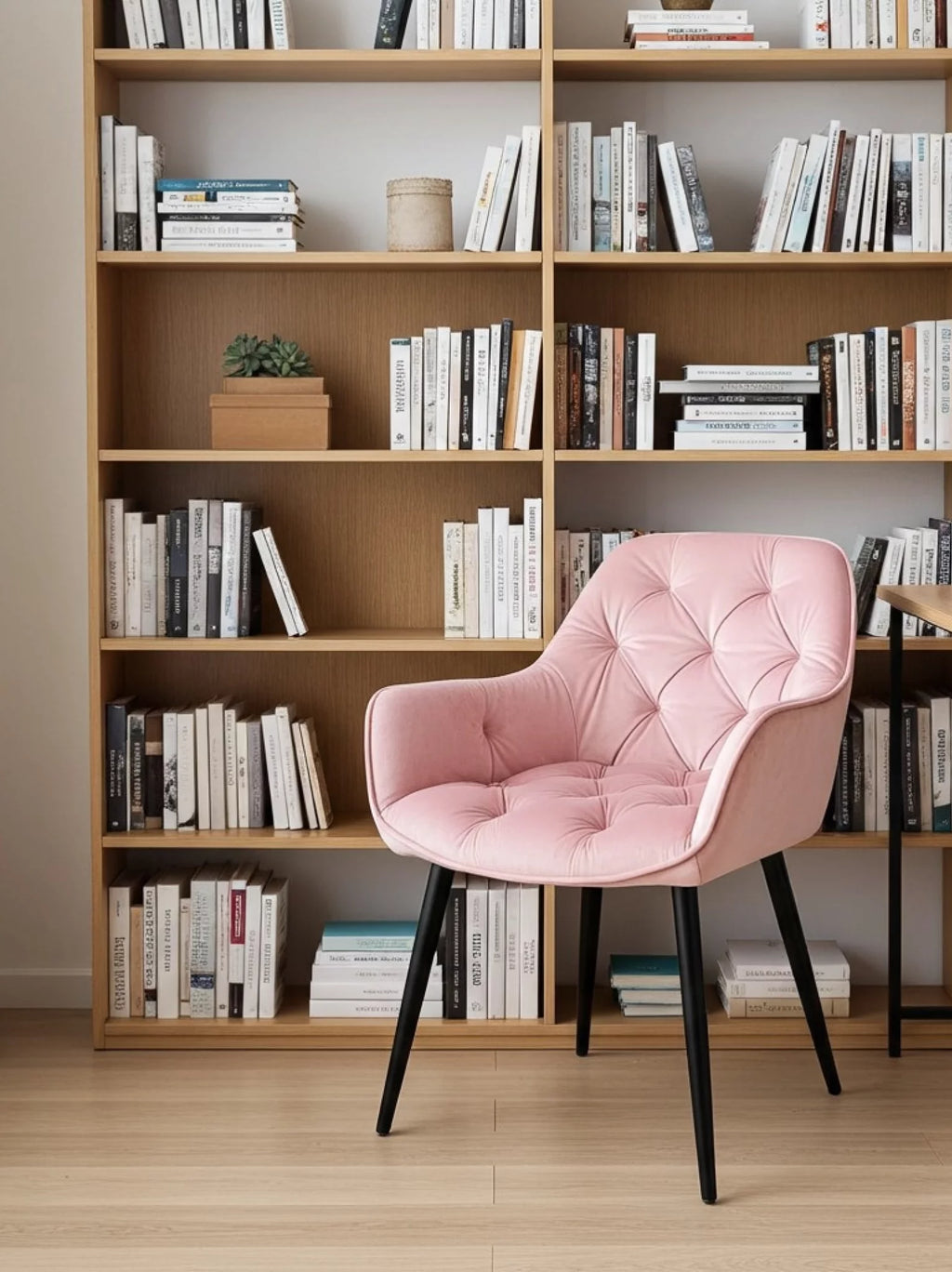 Eetkamerstoel eden roze fluweel