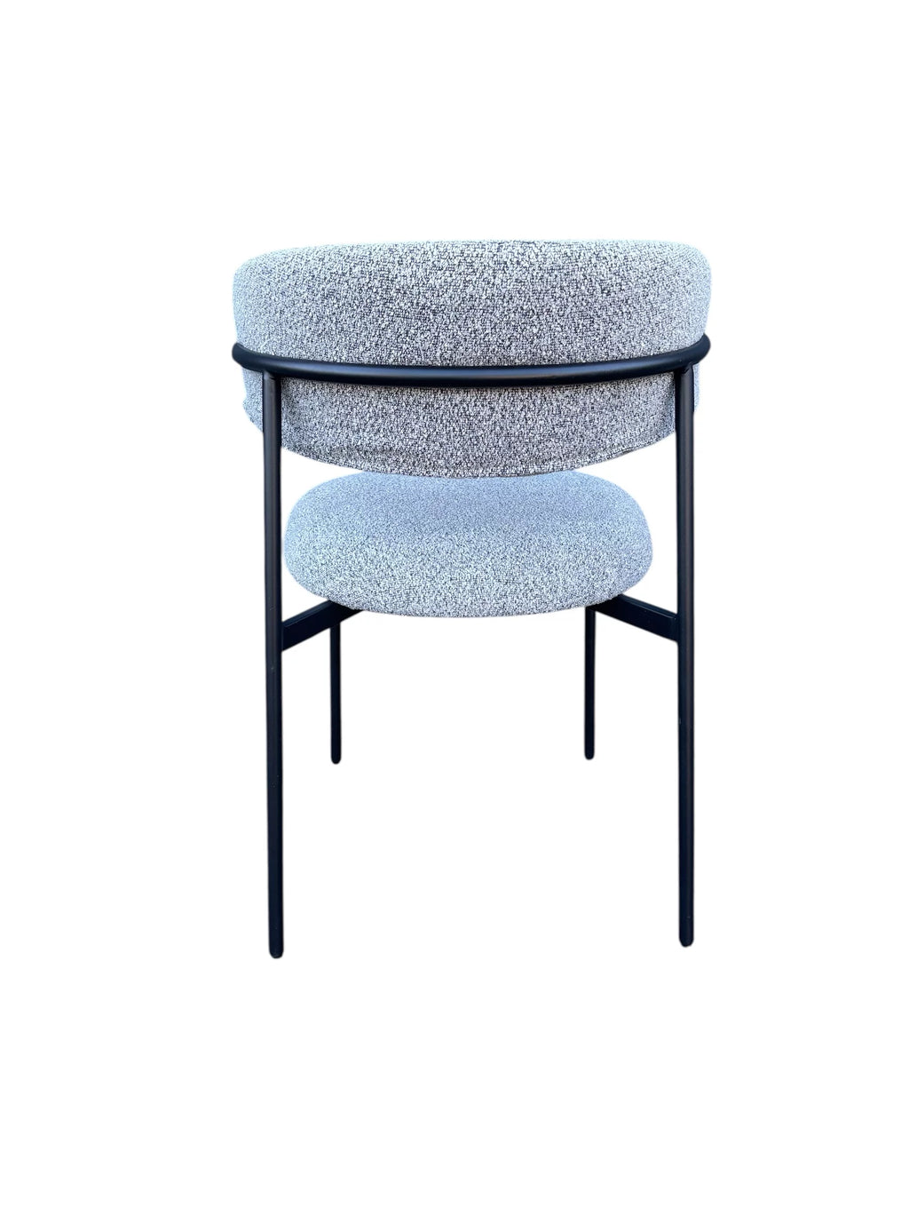 Tina stoel grijs boucle