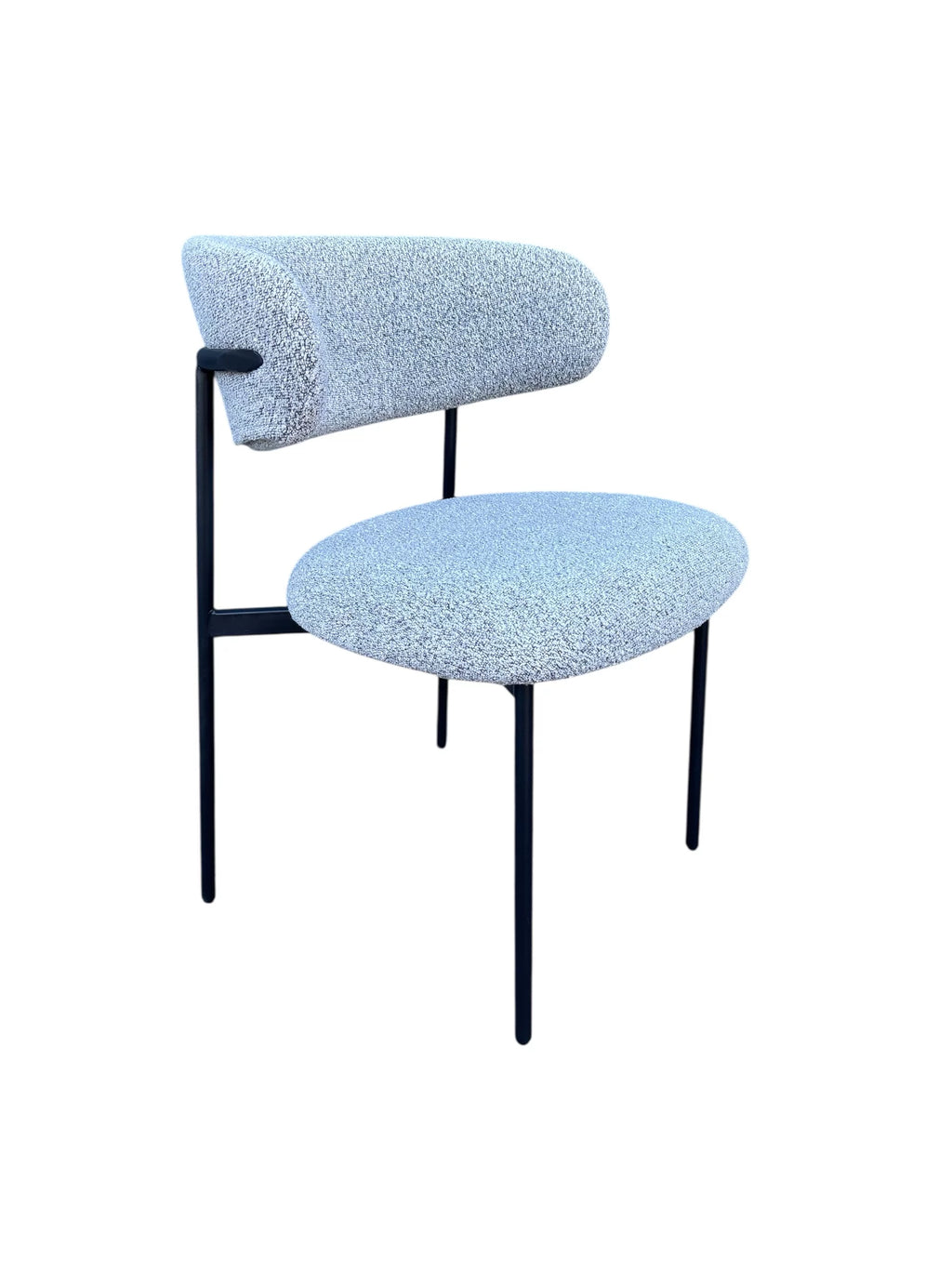 Tina stoel grijs boucle