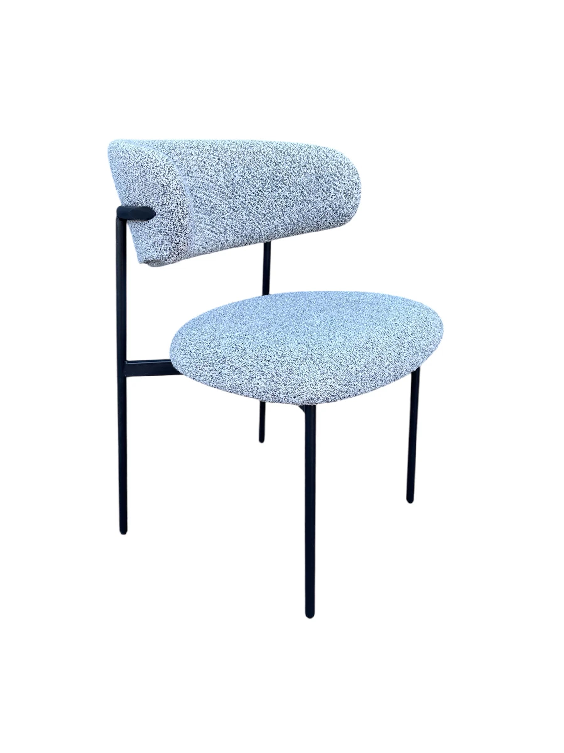 Tina stoel grijs boucle