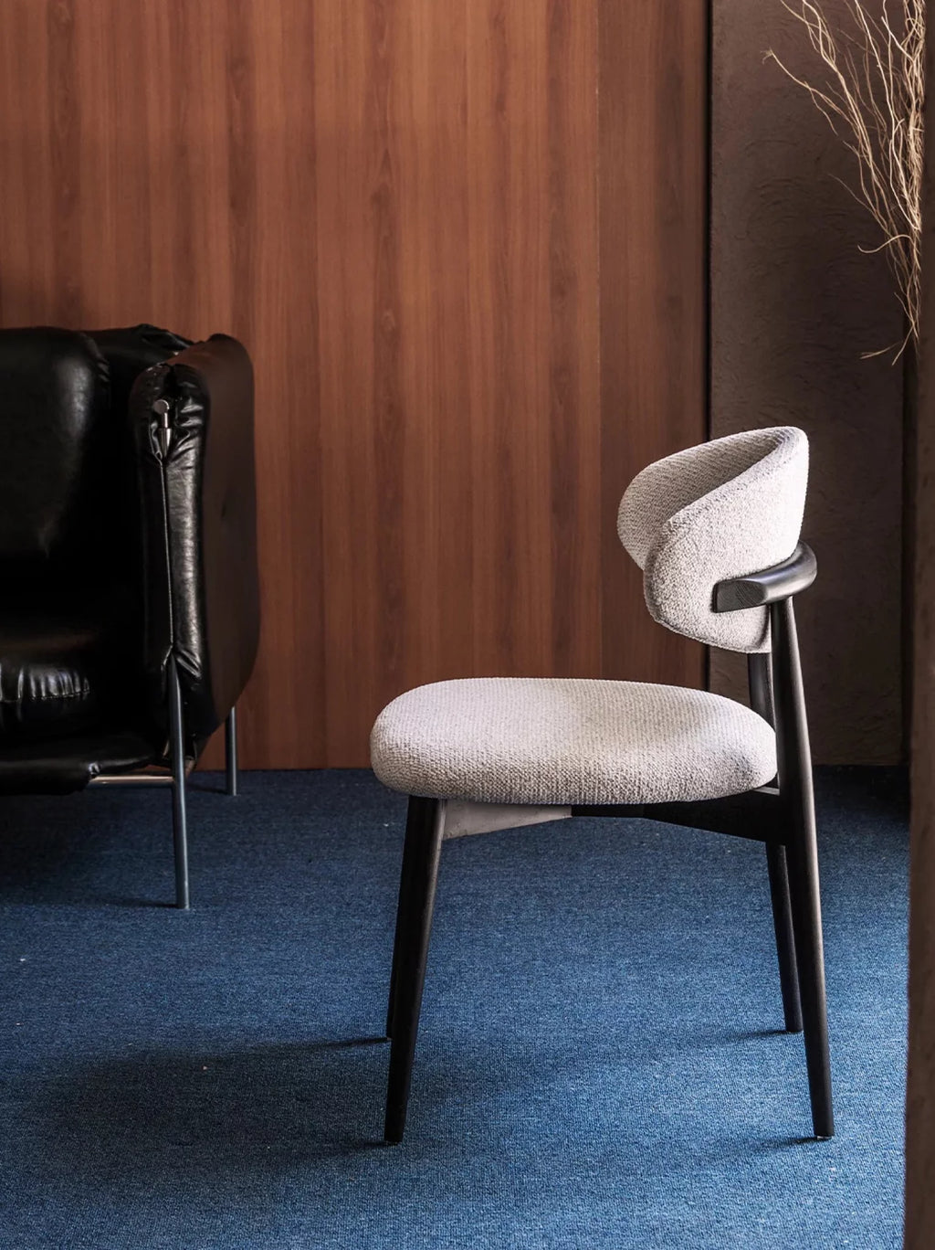 Woody stoel zwart - beige