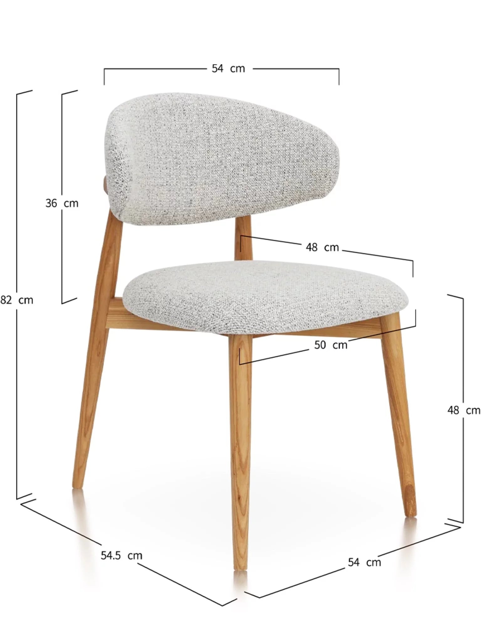 Woody stoel zwart - beige