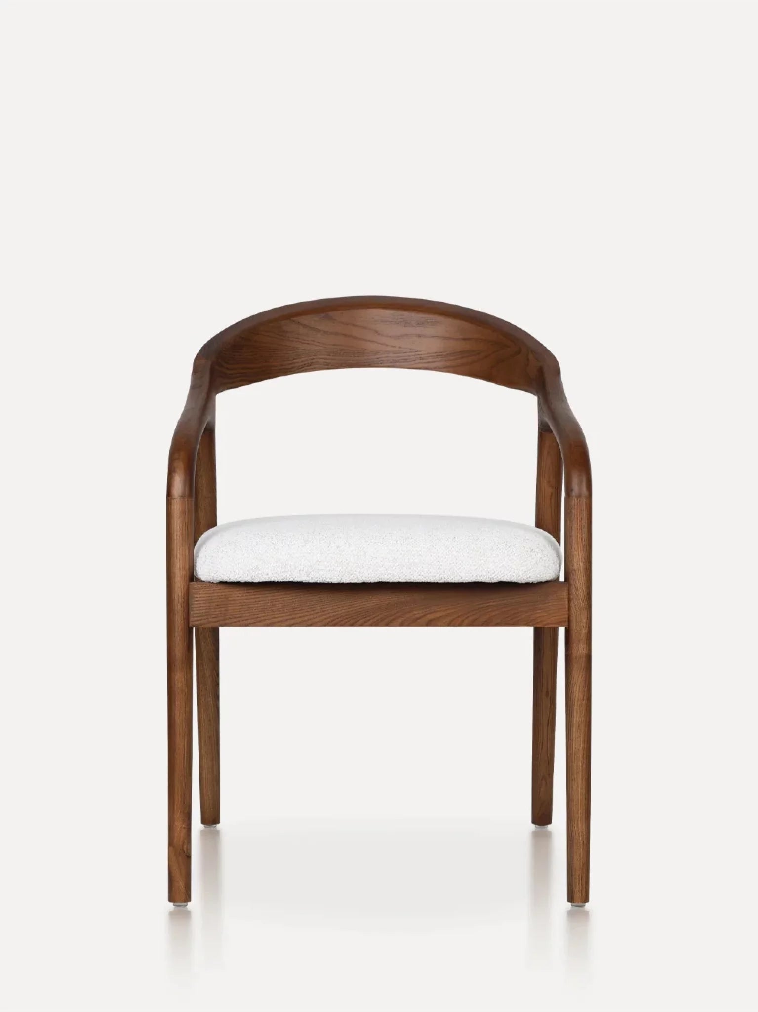 Carlo houten stoel walnoot / beige