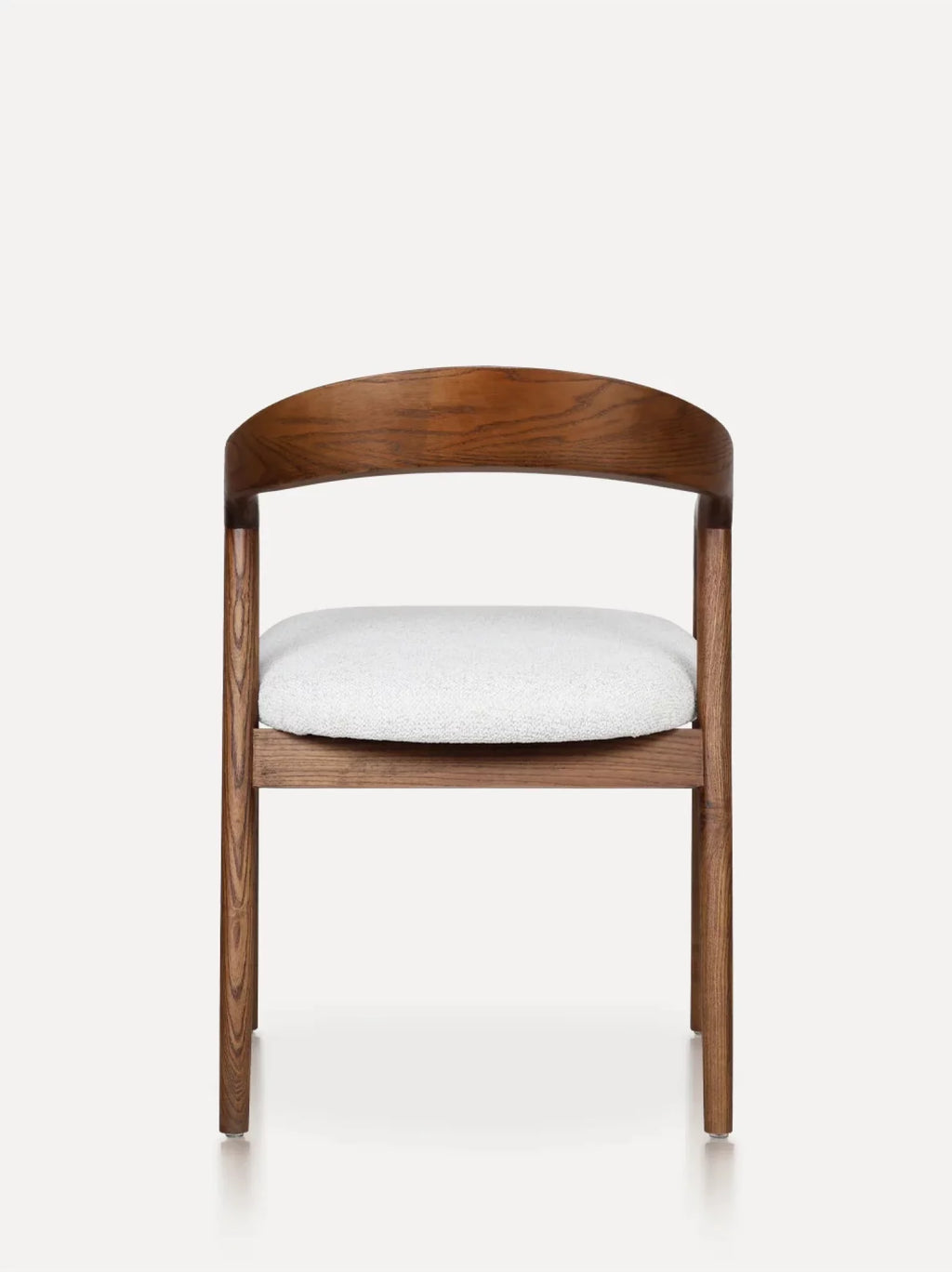 Carlo houten stoel walnoot / beige