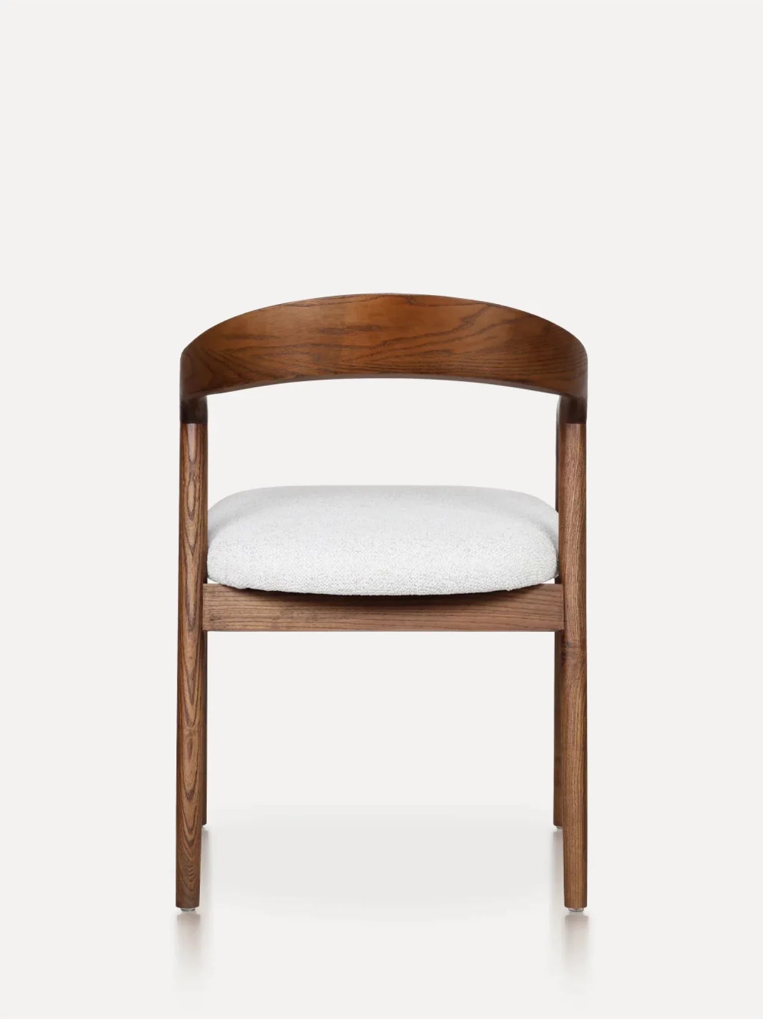 Carlo houten stoel walnoot / beige