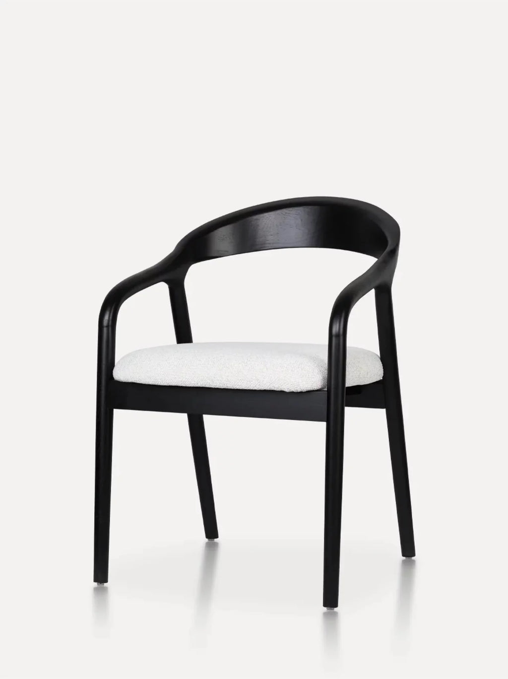 Carlo houten stoel zwart / beige