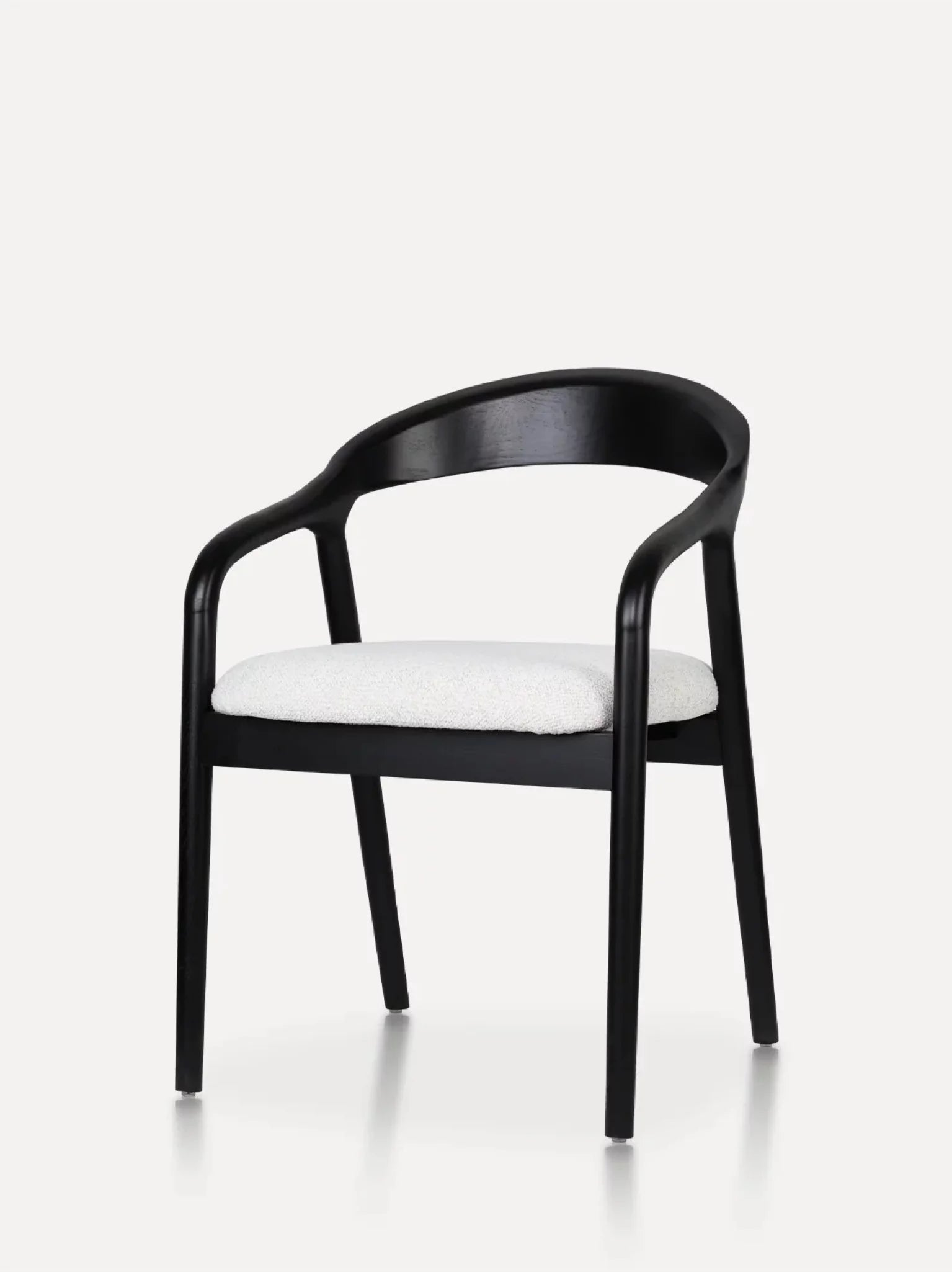 Carlo houten stoel zwart / beige