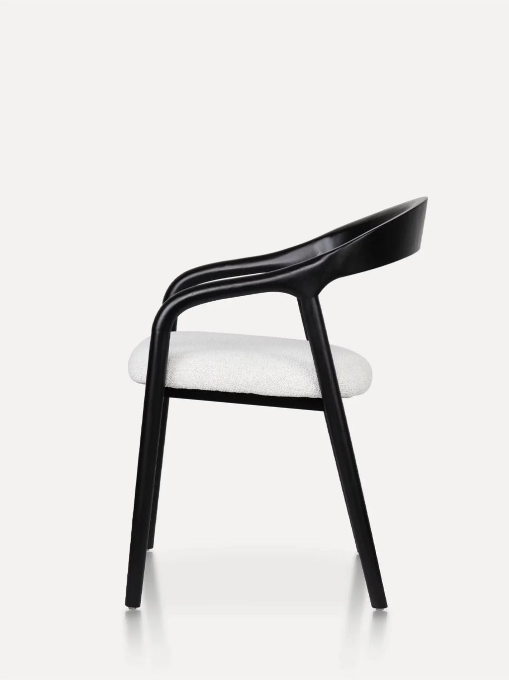 Carlo houten stoel zwart / beige