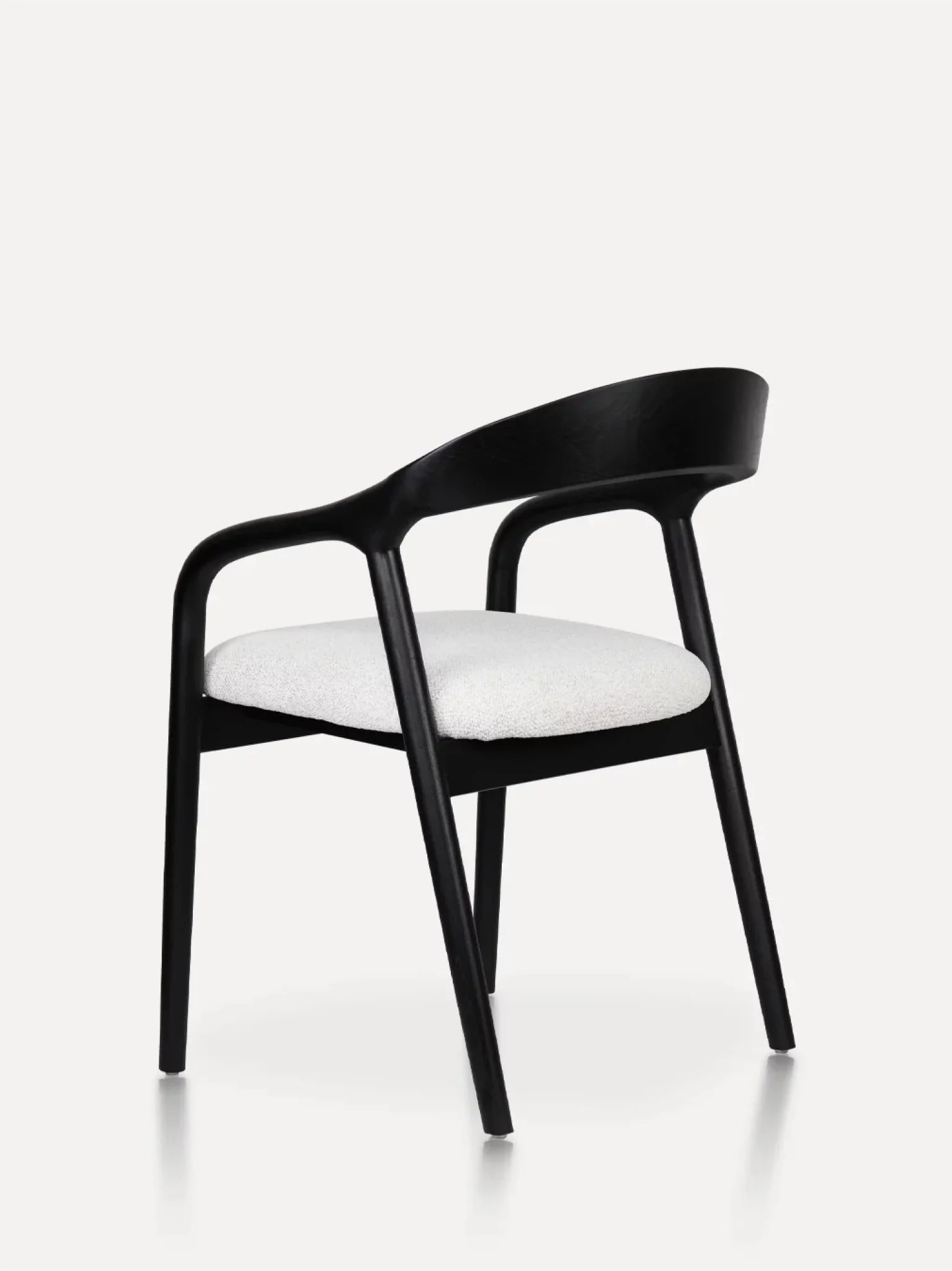 Carlo houten stoel zwart / beige