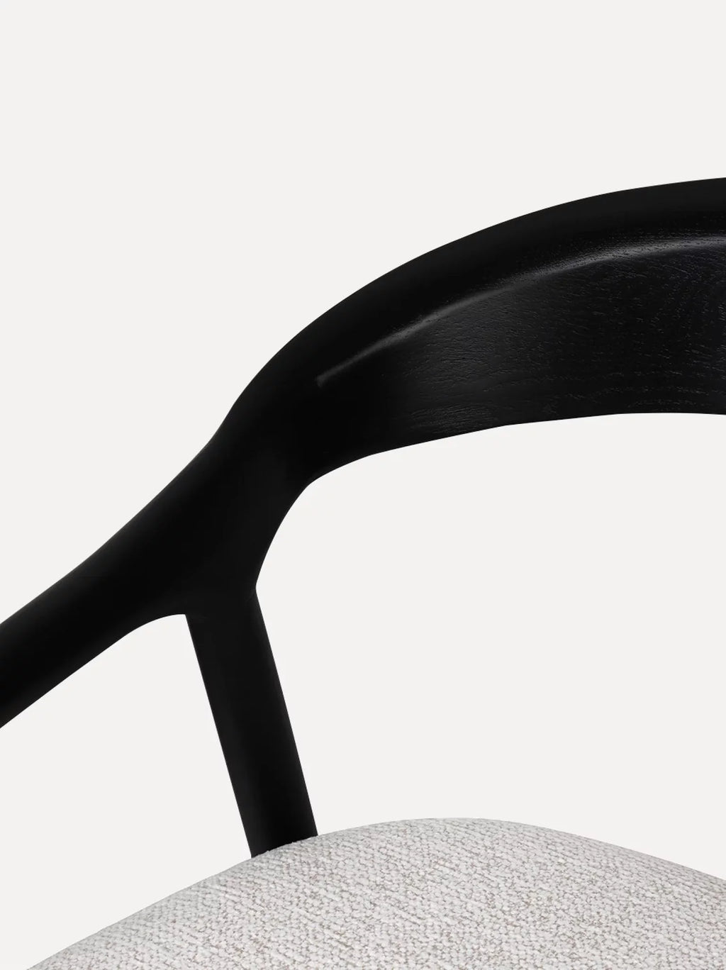 Carlo houten stoel zwart / beige