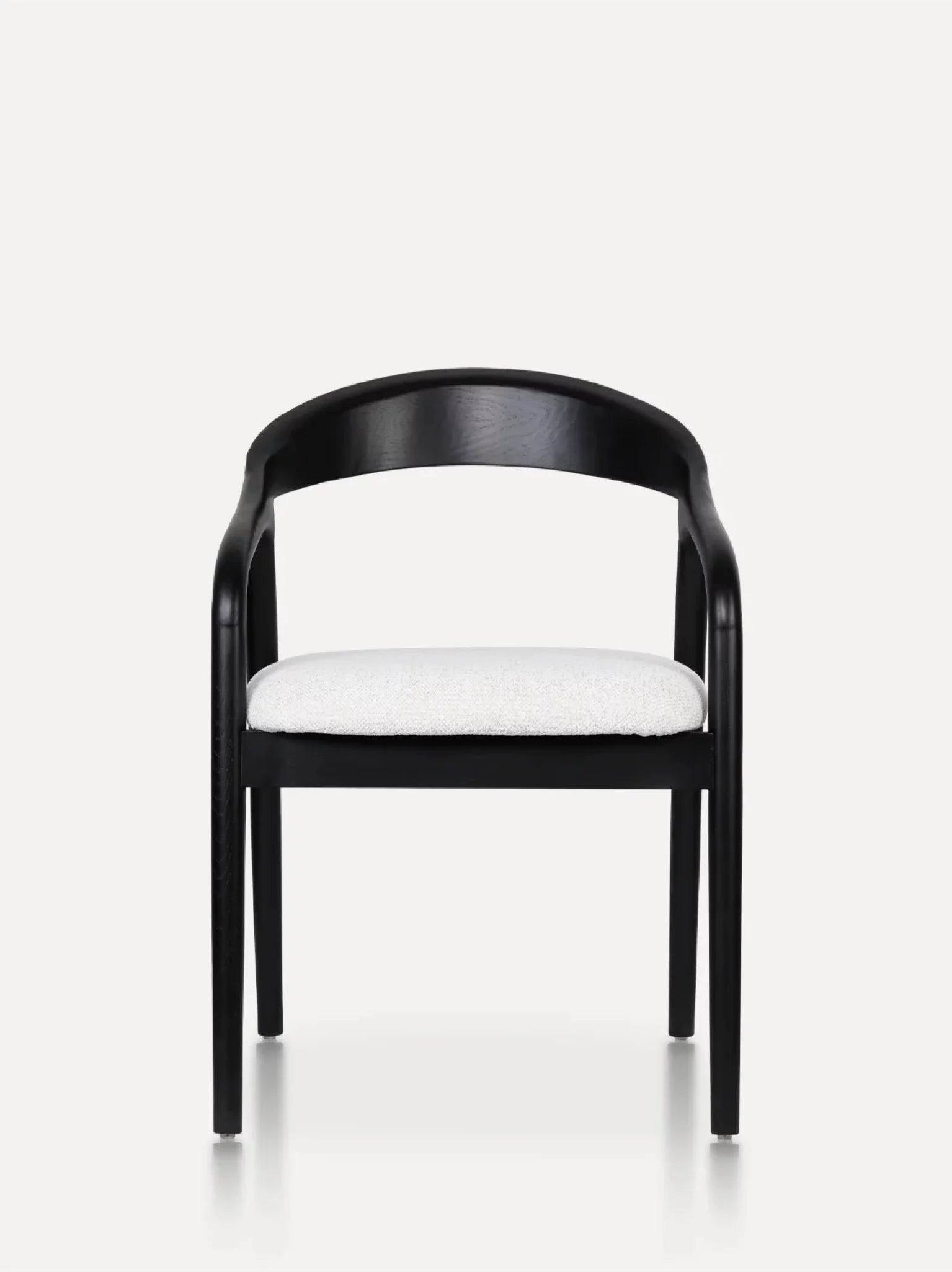 Carlo houten stoel zwart / beige