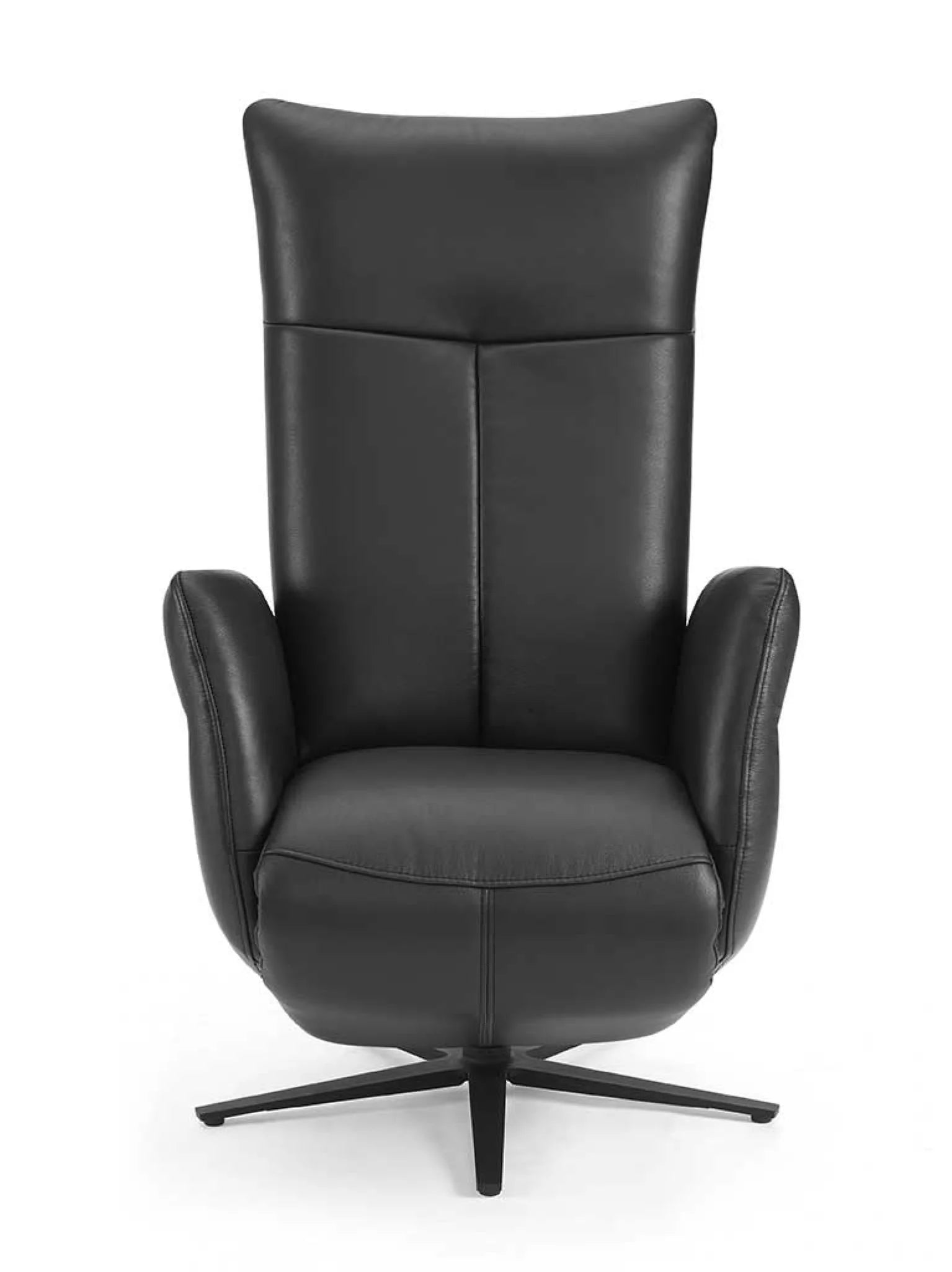 Leder relaxzetel Mercurius zwart