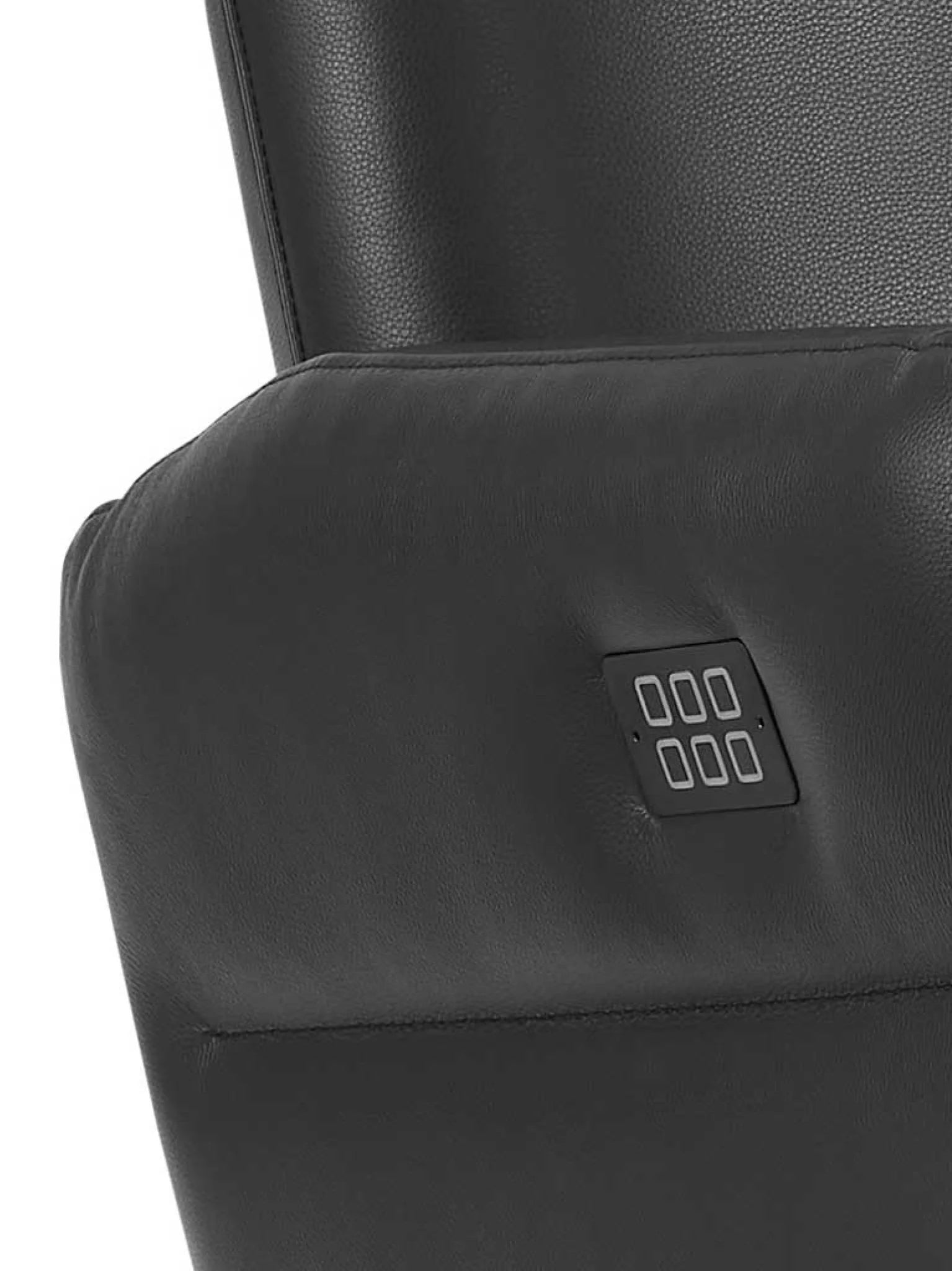 Leder relaxzetel Mercurius zwart