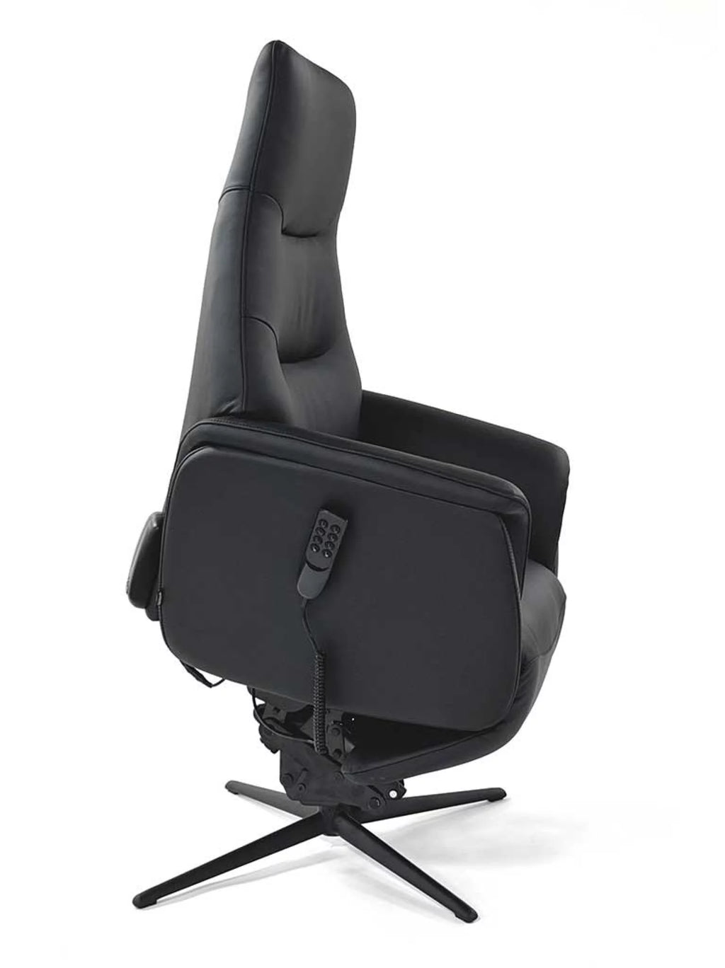 Leder relaxzetel sara zwart