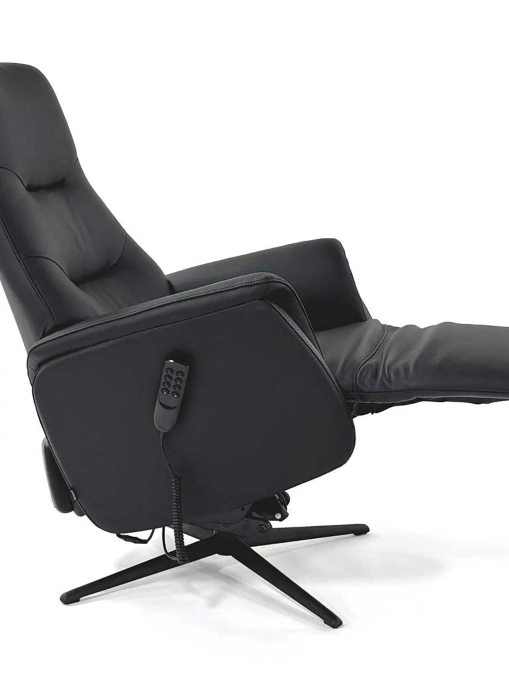 Leder relaxzetel sara zwart