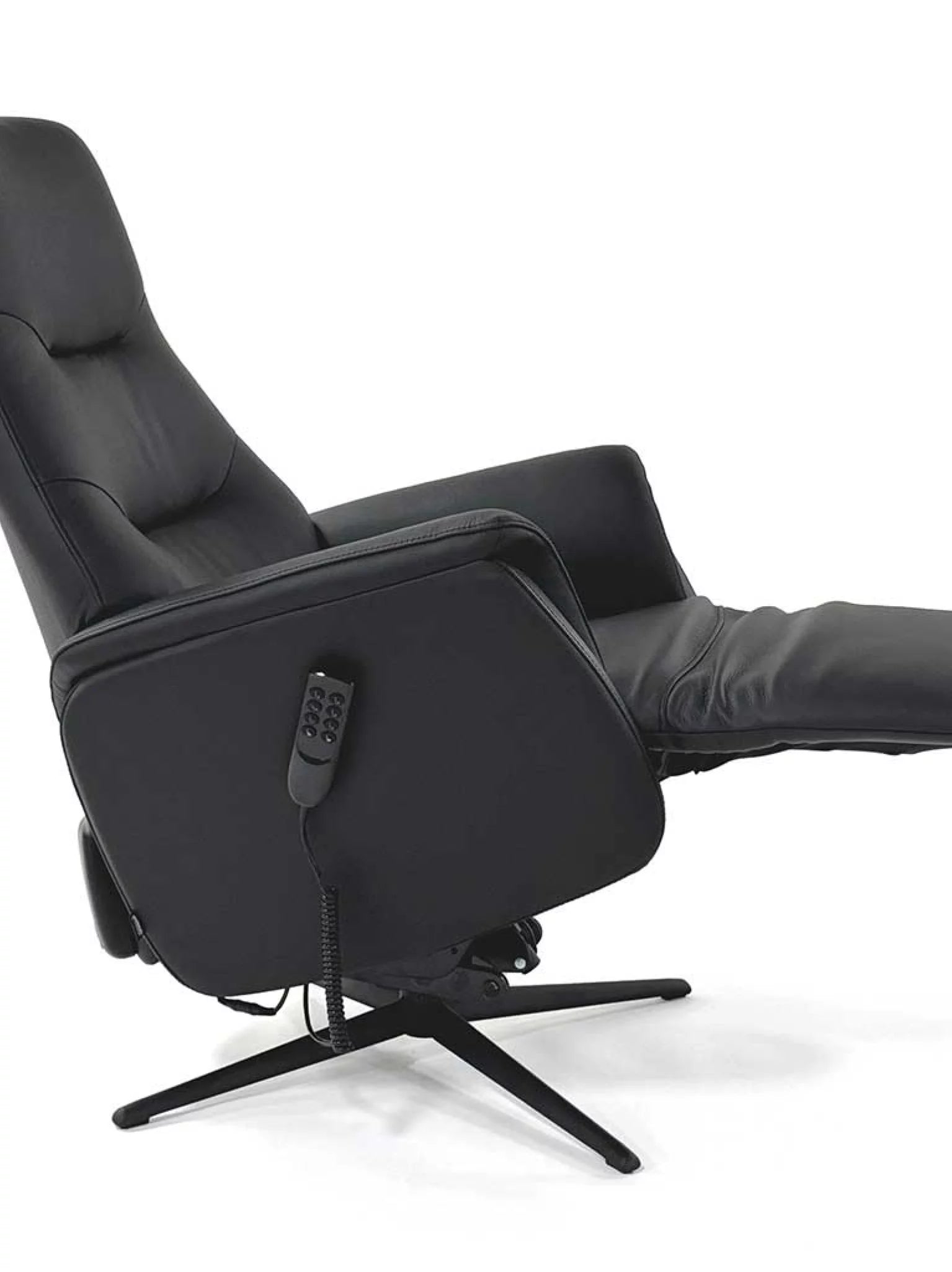 Leder relaxzetel sara zwart