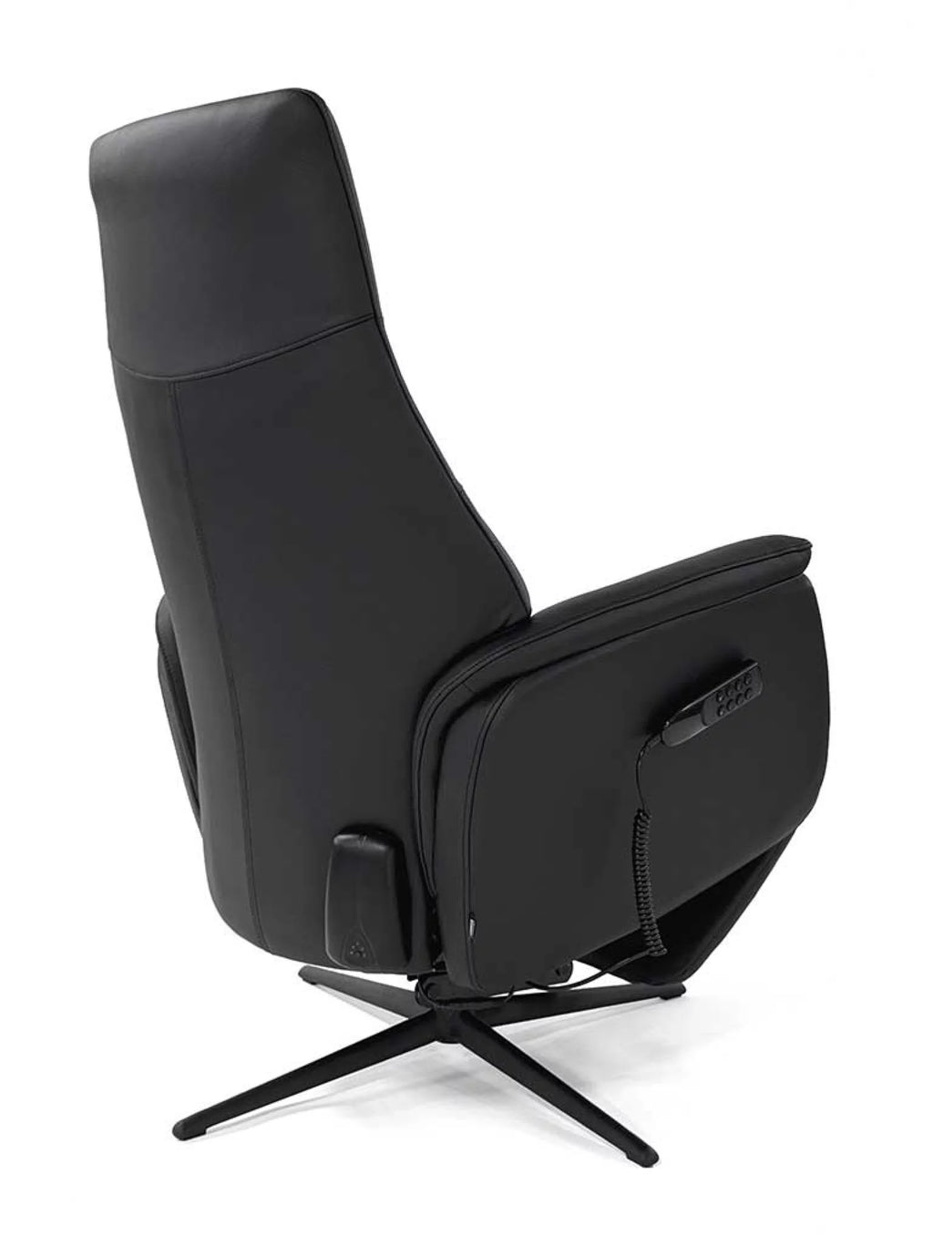 Leder relaxzetel sara zwart