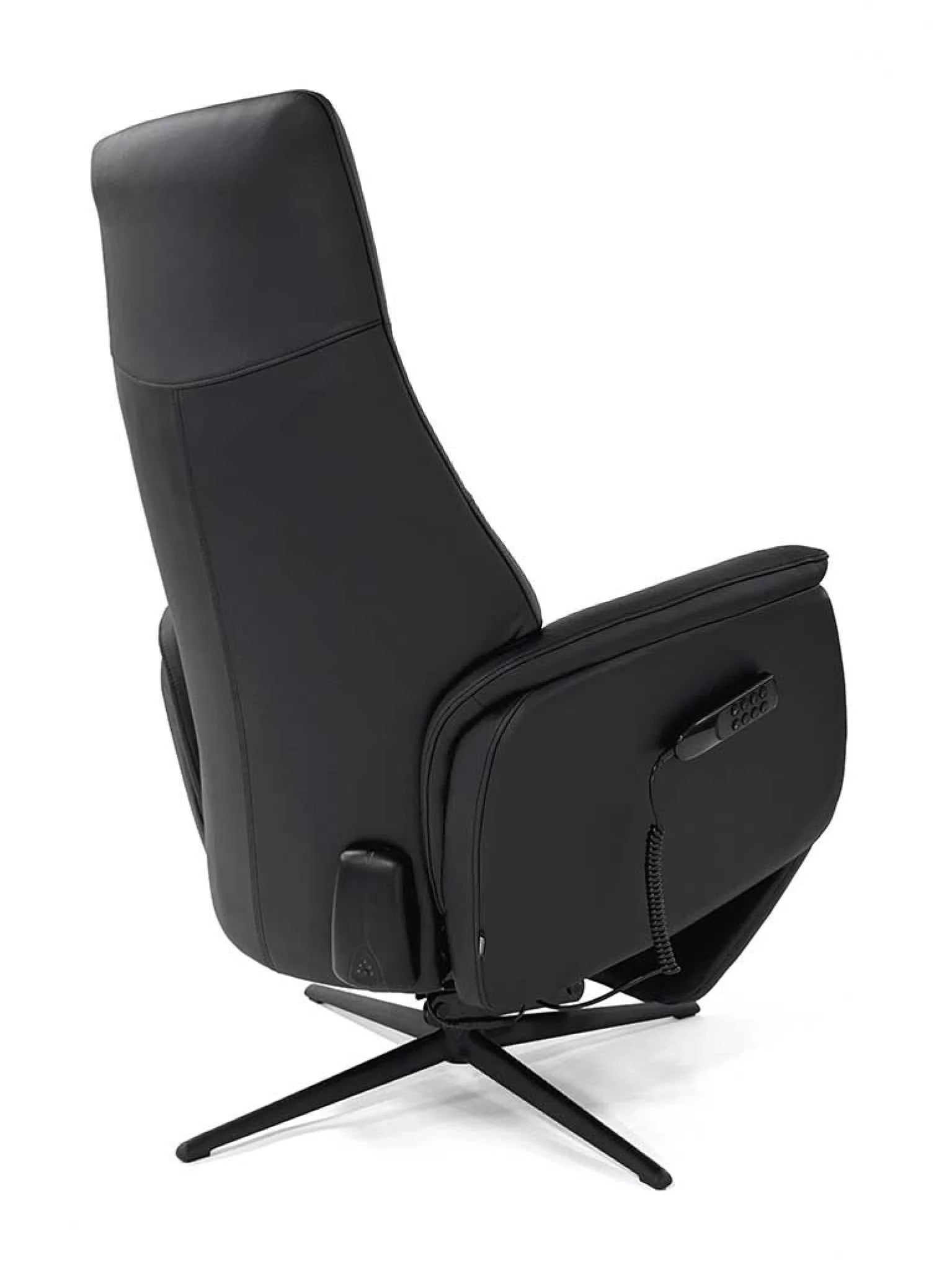 Leder relaxzetel sara zwart