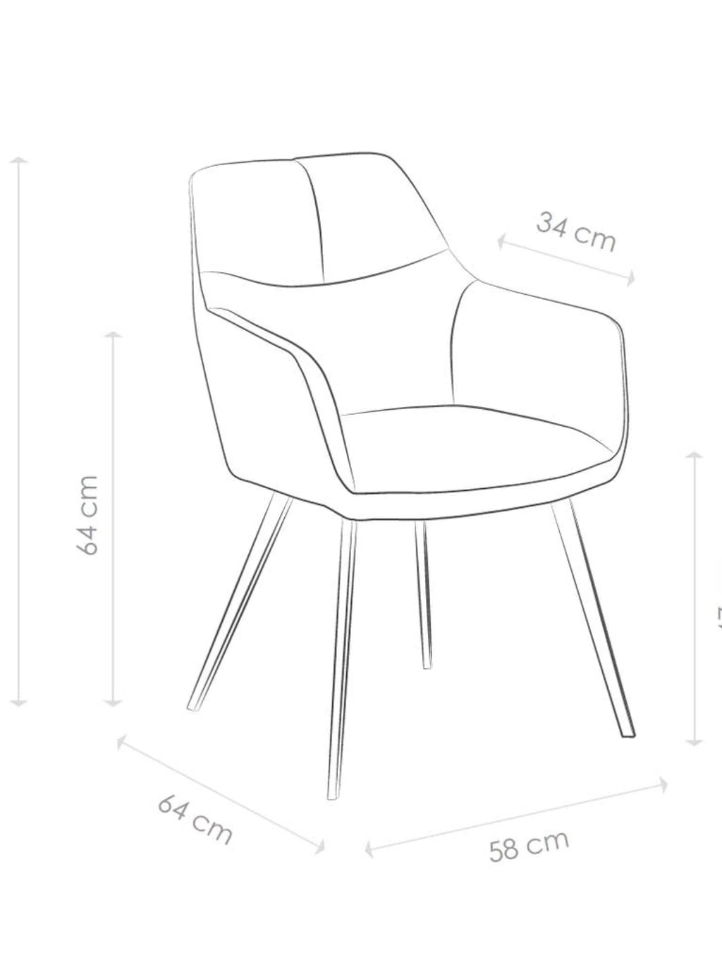 Bari San Remo 800 grey eetstoel - stijlvol en comfortabel