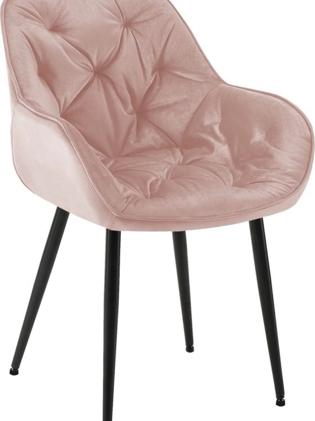 Eetkamerstoel eden roze fluweel