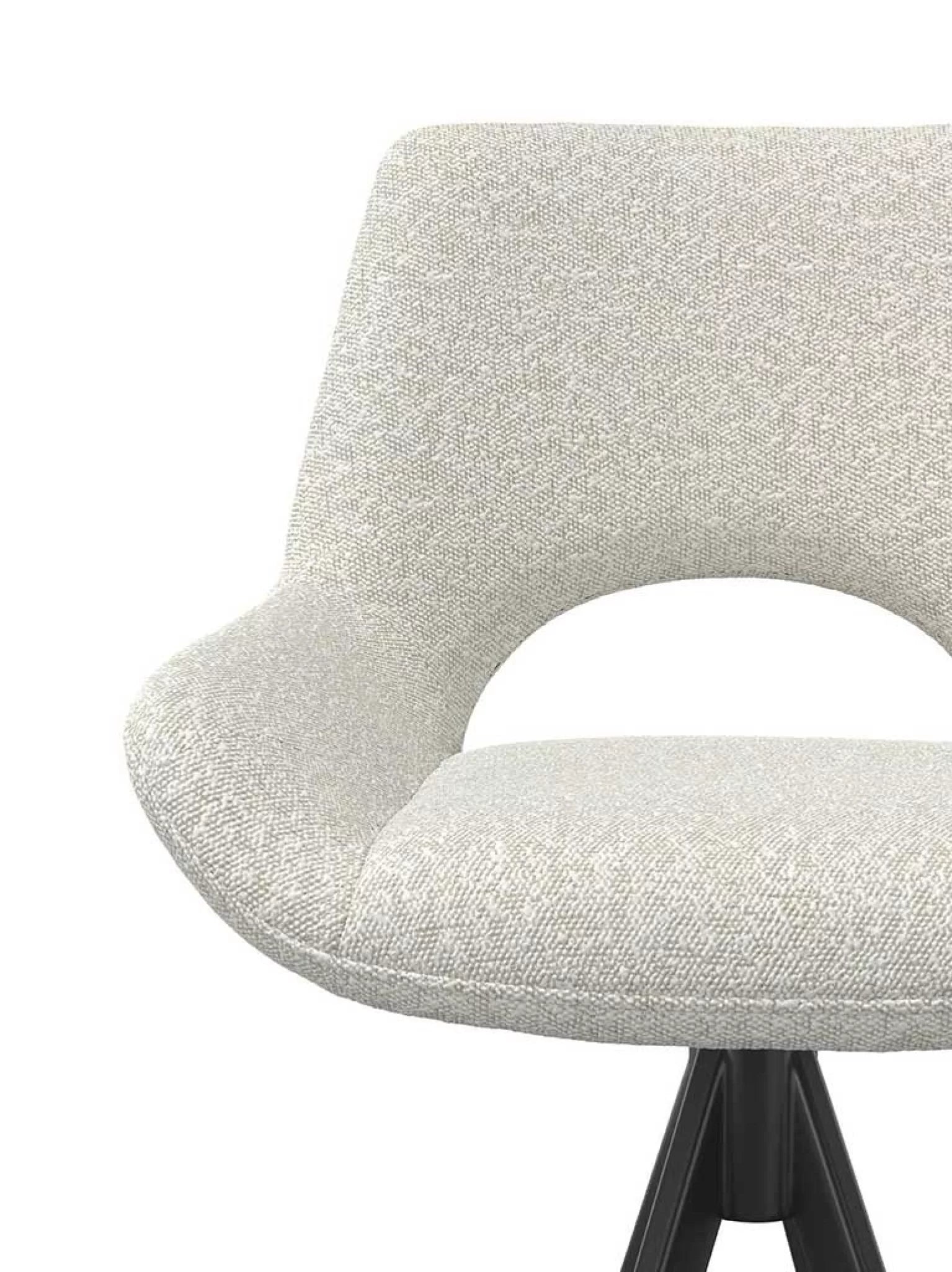 Draaibare barstoel messina ascot 1047 pearl zithoogte 65