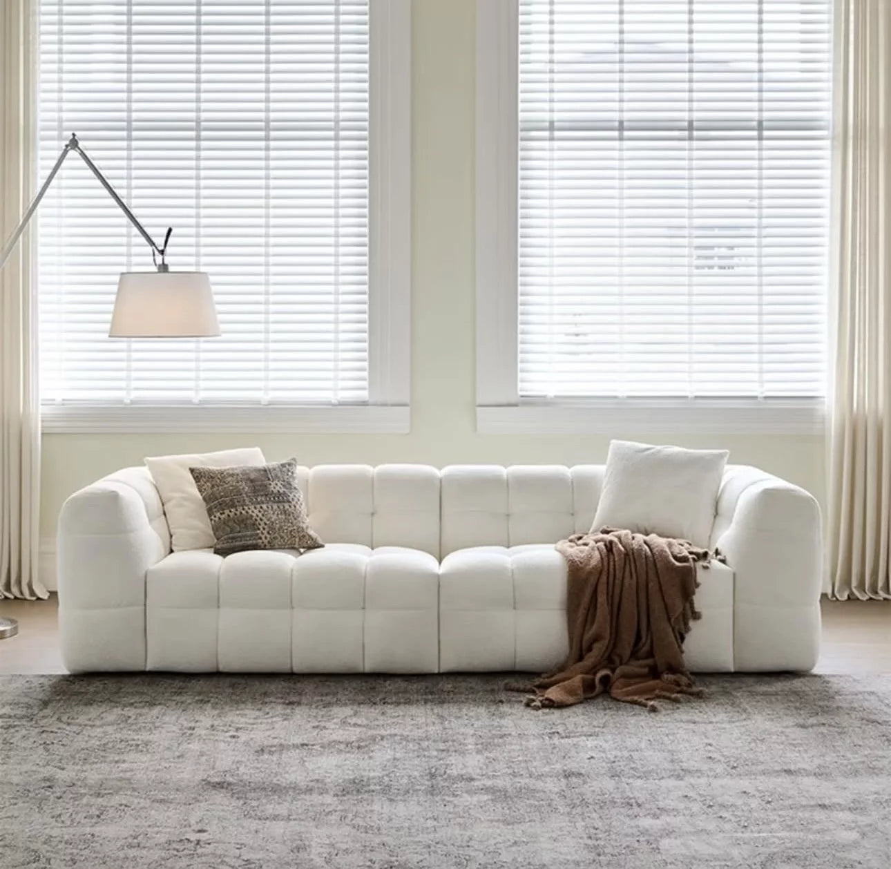 Sofa Bubble White Bouclé 280