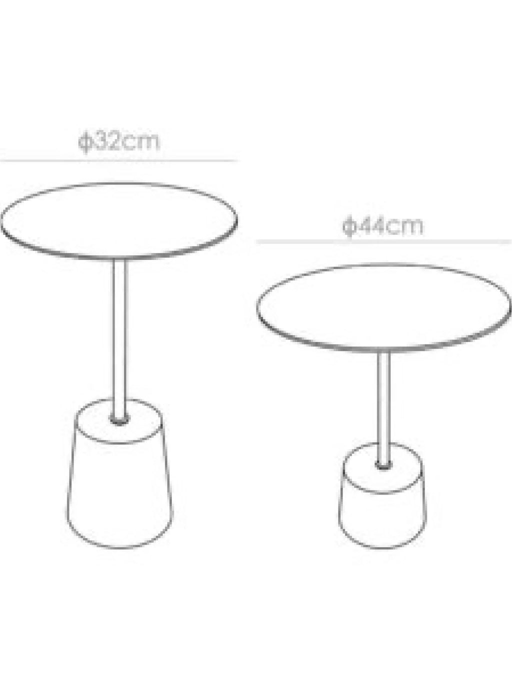 Side table Marmo champagne 32