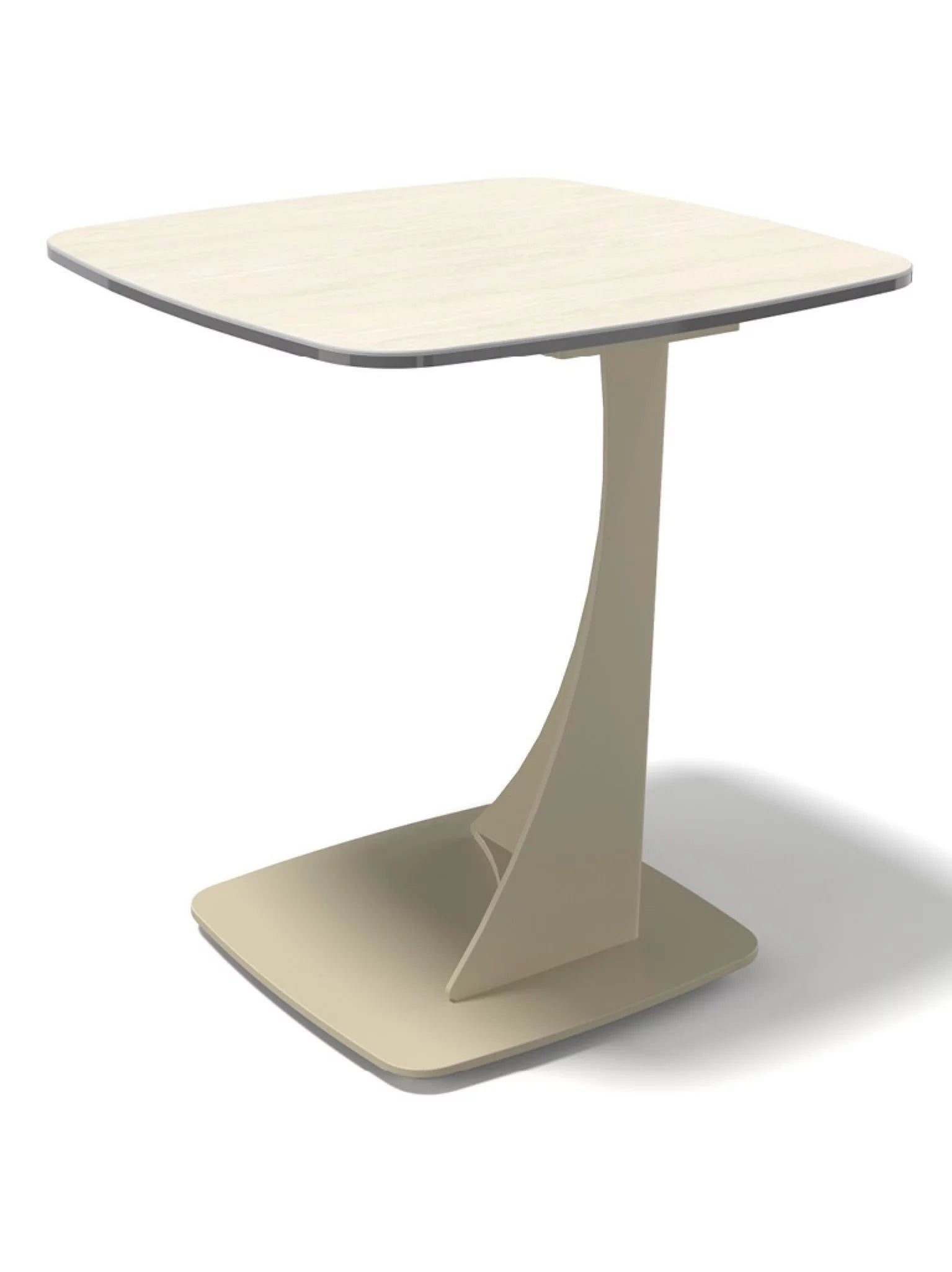 Naru bijzettafel champagne / travertine look