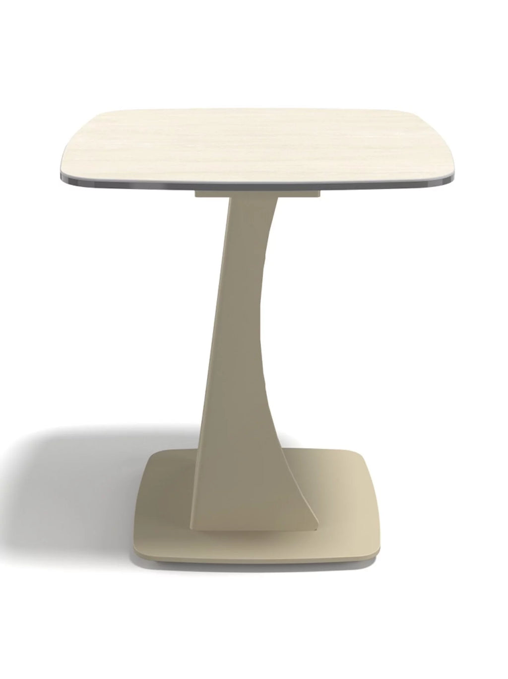 Naru bijzettafel champagne / travertine look