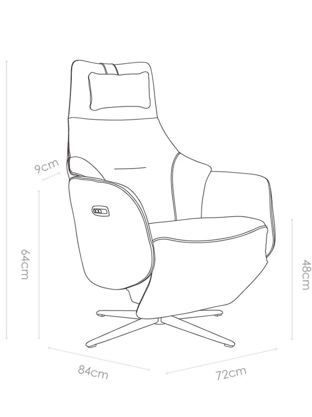 Relaxzetel rana bull 67 antraciet