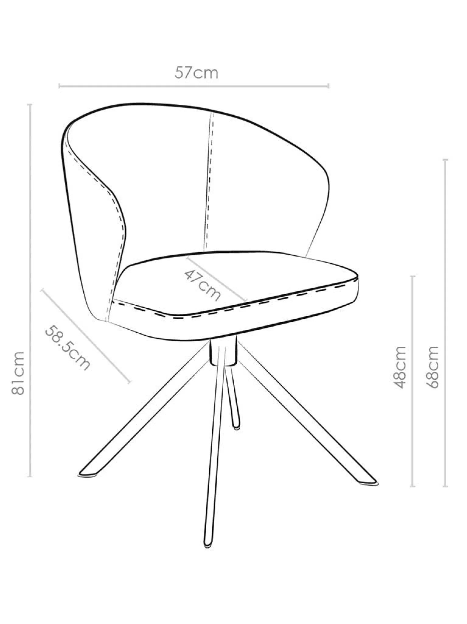 Lazio eetkamerstoel oasis 01 natural