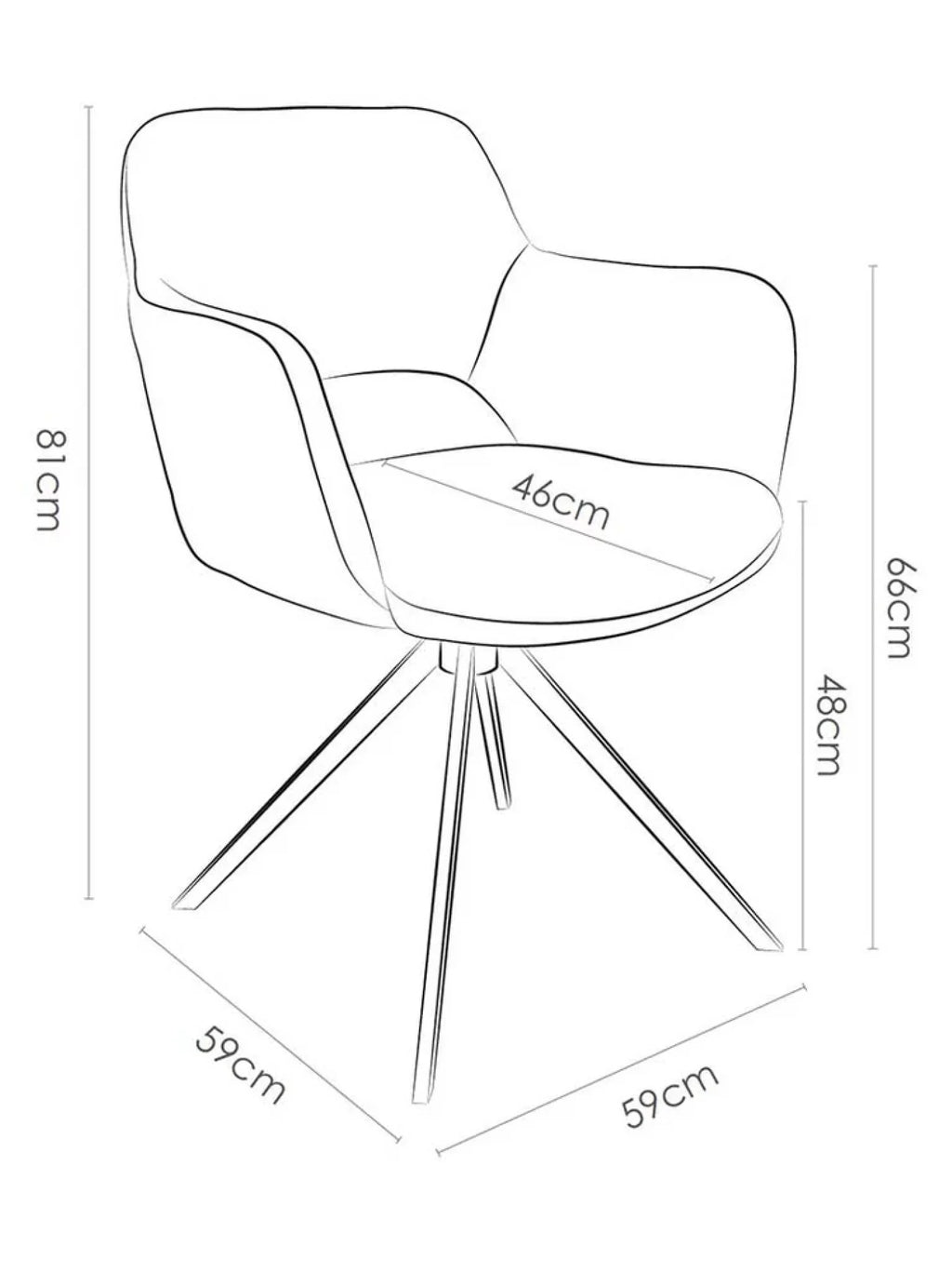 Lederen eetkamerstoel Julien zwart
