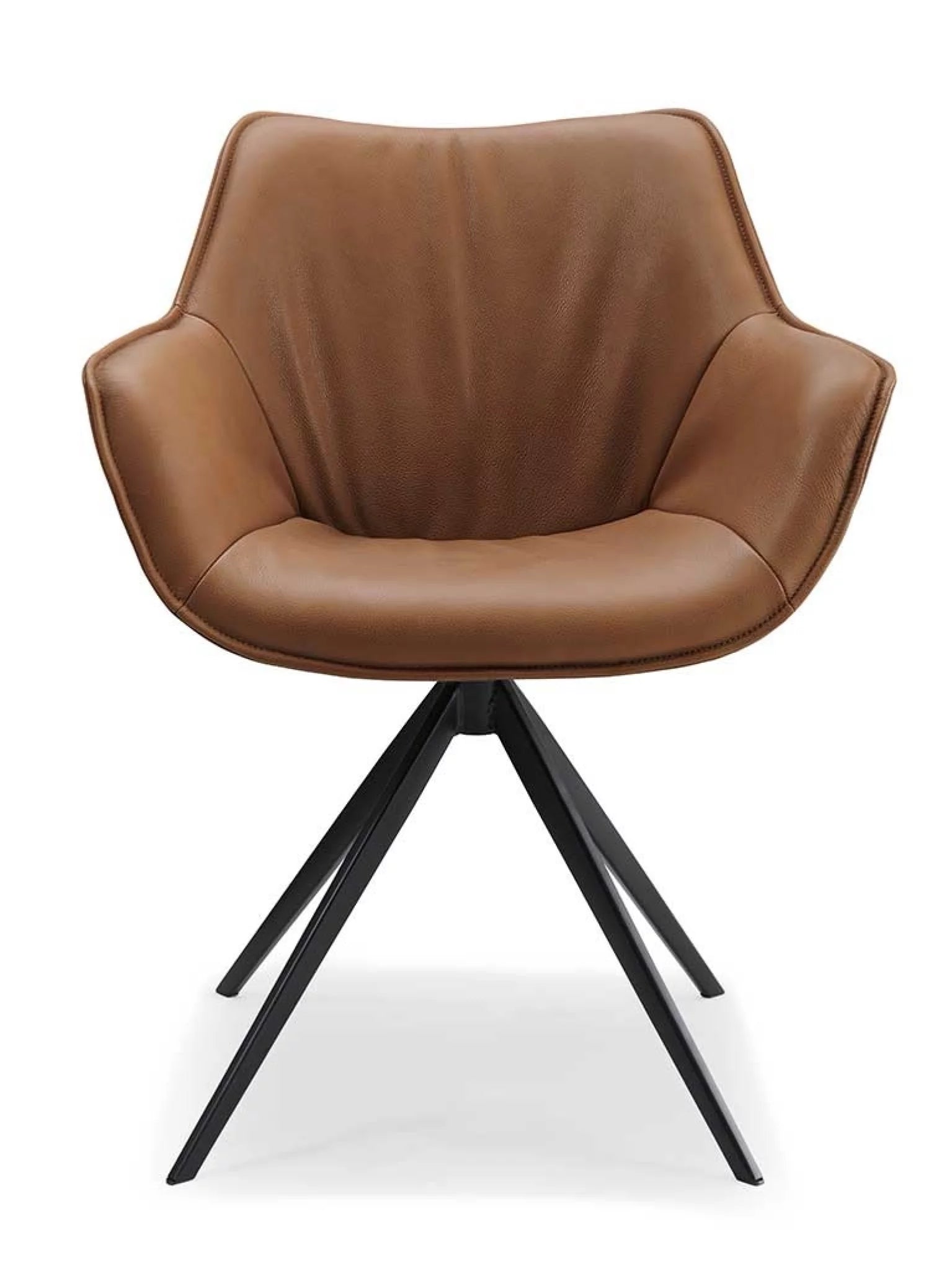 Padua leder eetkamerstoel cognac