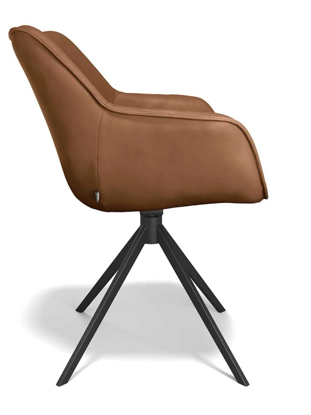 Padua leder eetkamerstoel cognac