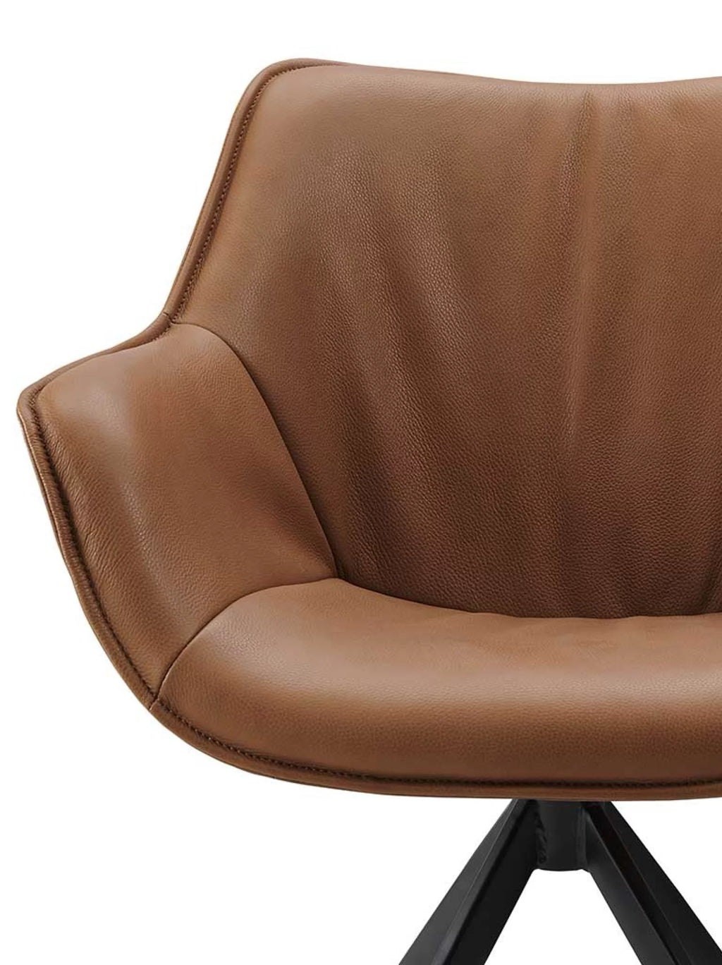 Padua leder eetkamerstoel cognac