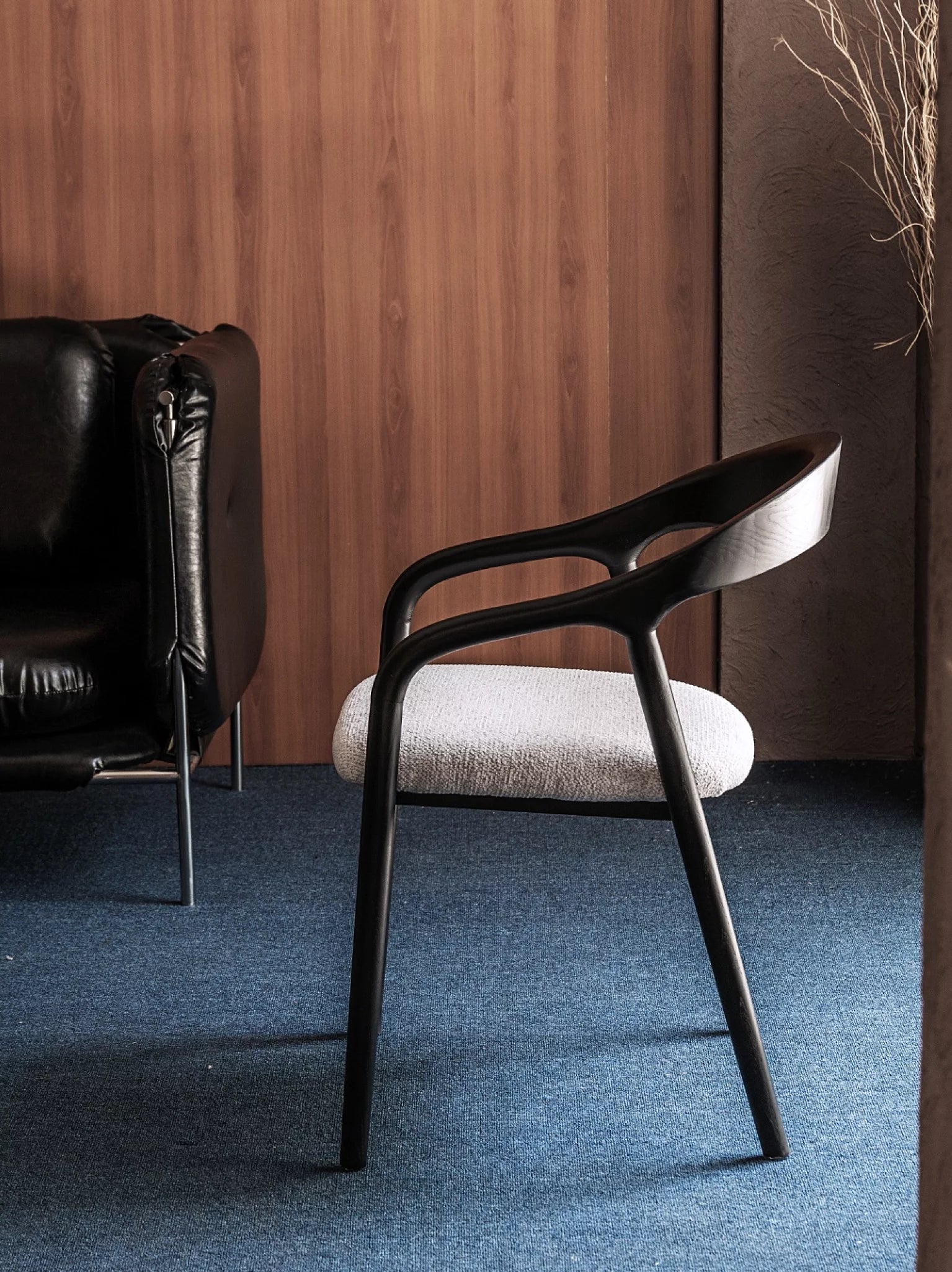 Bromo stoel zwart eik