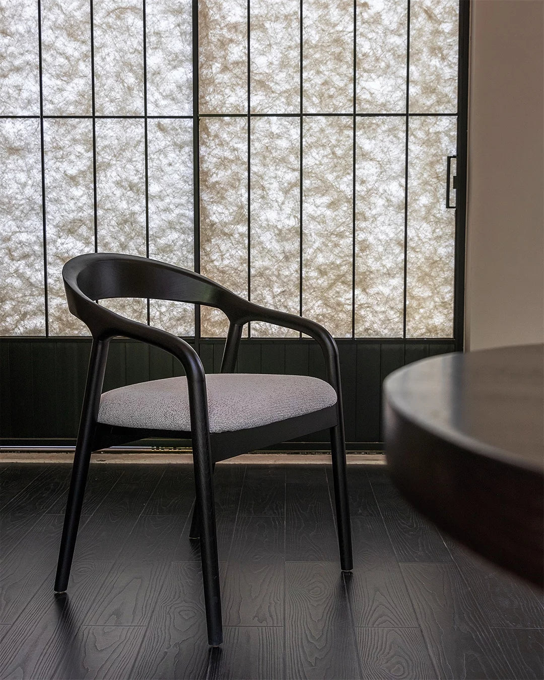 Bromo stoel zwart eik