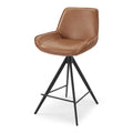 Barstoel padua B501 cognac leder zh 75