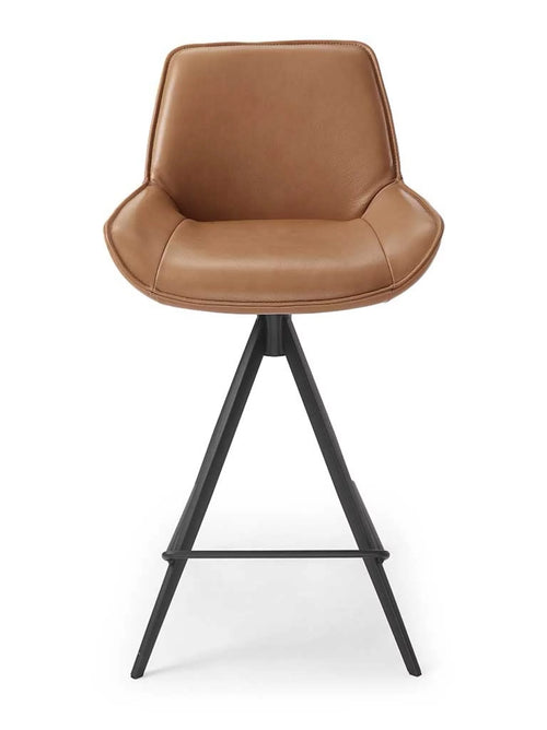 Barstoel padua B501 cognac leder zh 75